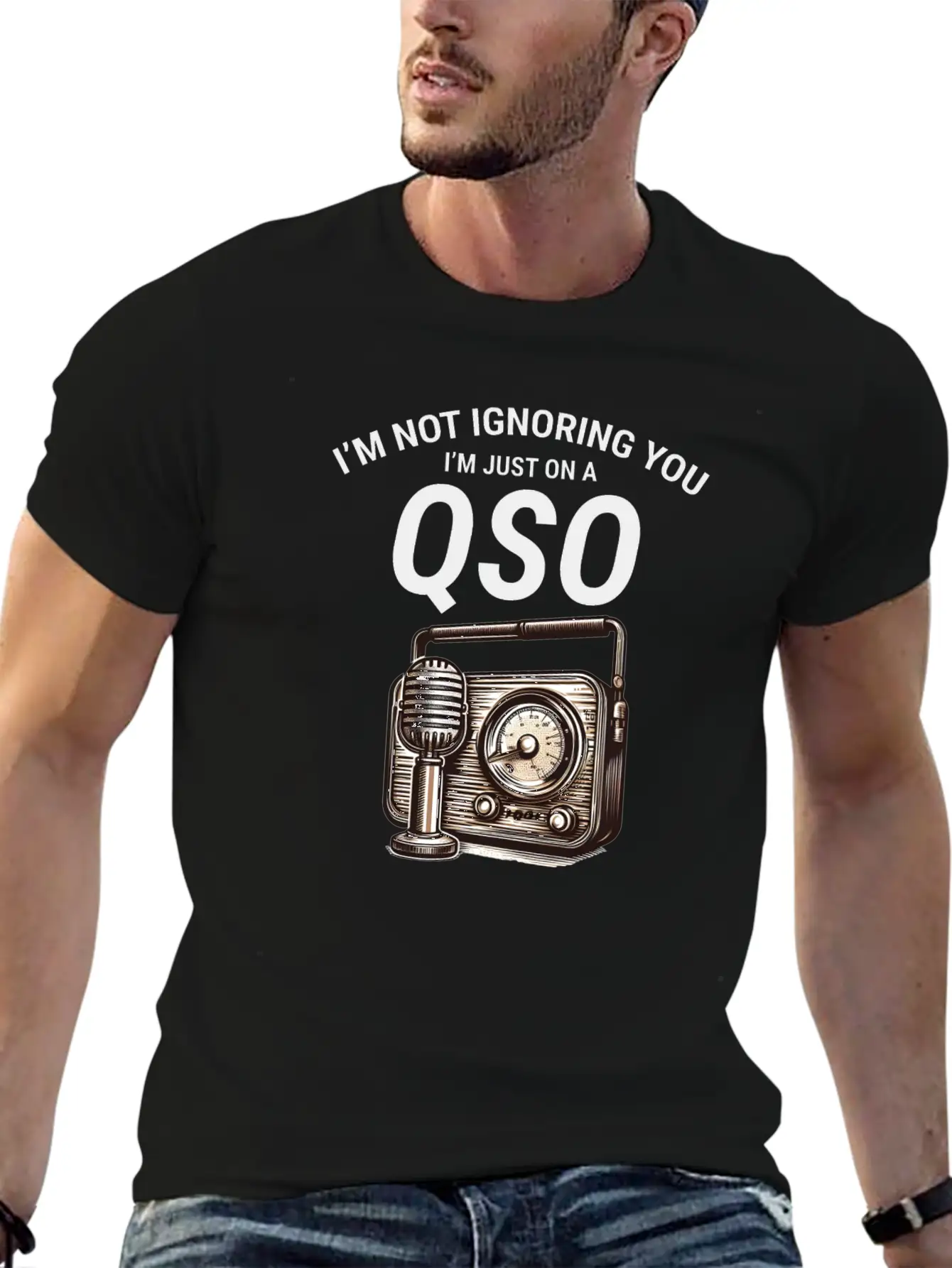 Nostalgic QSO Vintage Ham Radio Operator Classic Soft Cotton Short Sleeve Tee – Unisex Wardrobe Staple