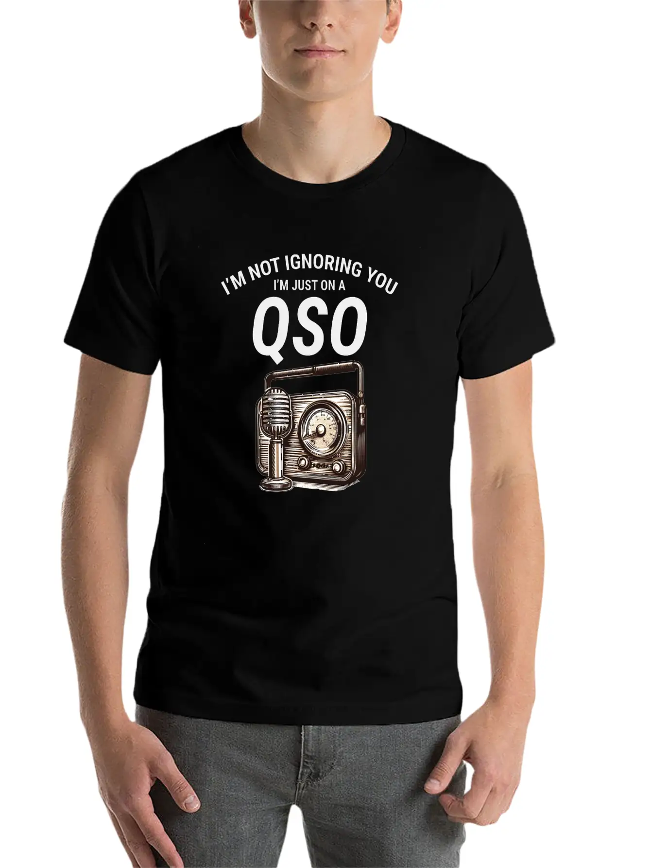 Nostalgic QSO Vintage Ham Radio Operator Classic Soft Cotton Short Sleeve Tee – Unisex Wardrobe Staple