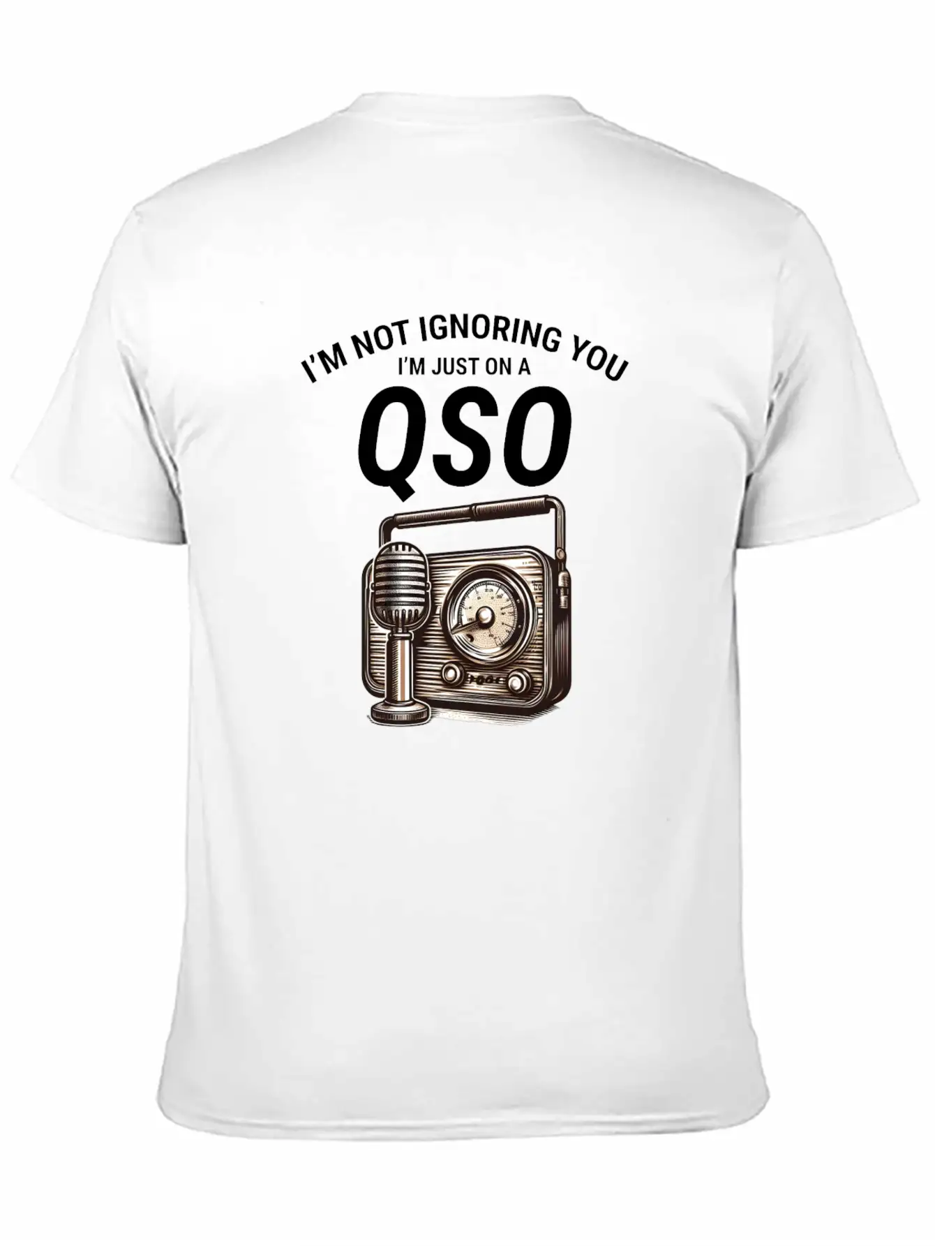 Nostalgic QSO Vintage Ham Radio Operator Classic Soft Cotton Short Sleeve Tee – Unisex Wardrobe Staple