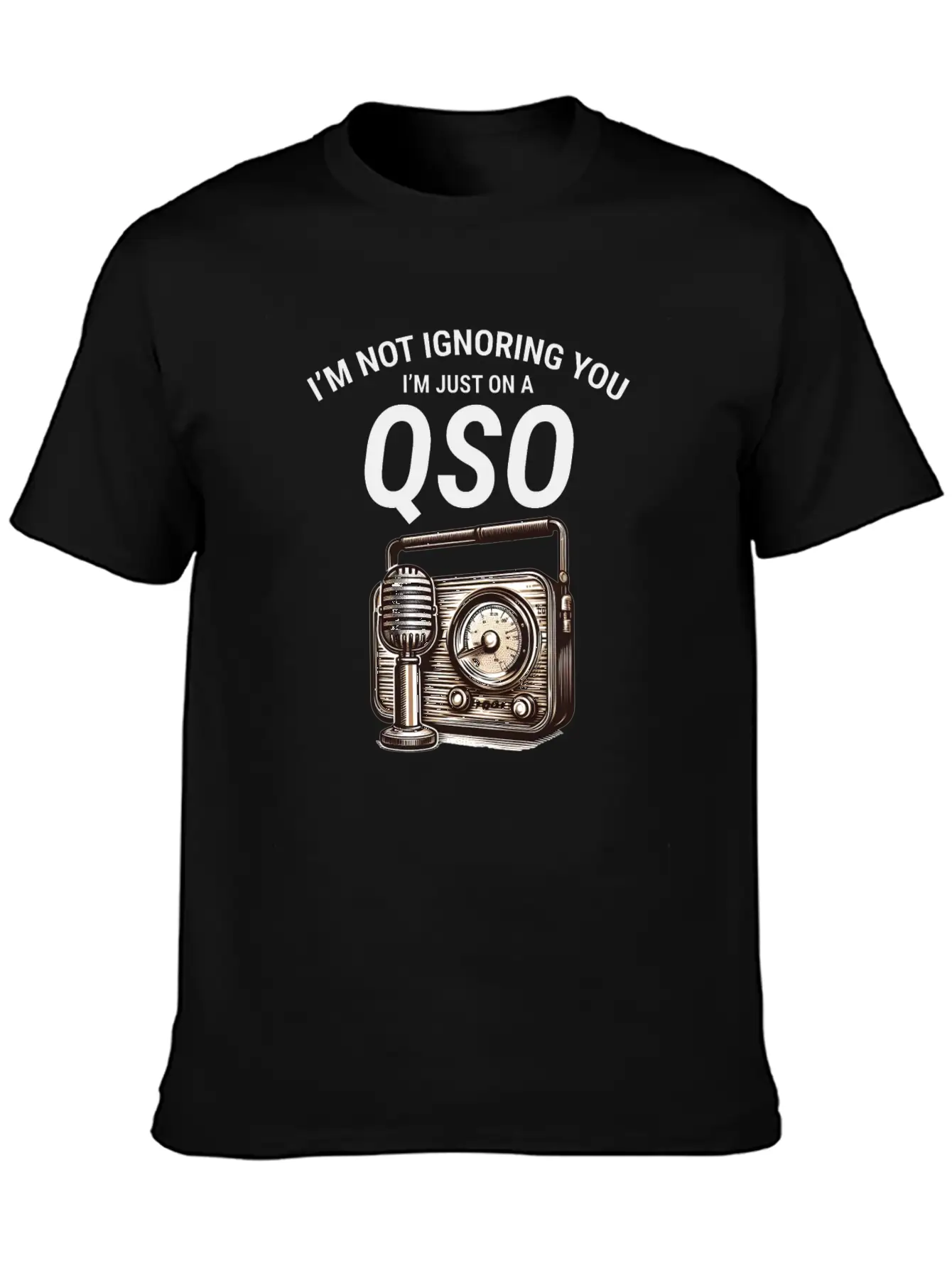 Nostalgic QSO Vintage Ham Radio Operator Classic Soft Cotton Short Sleeve Tee – Unisex Wardrobe Staple