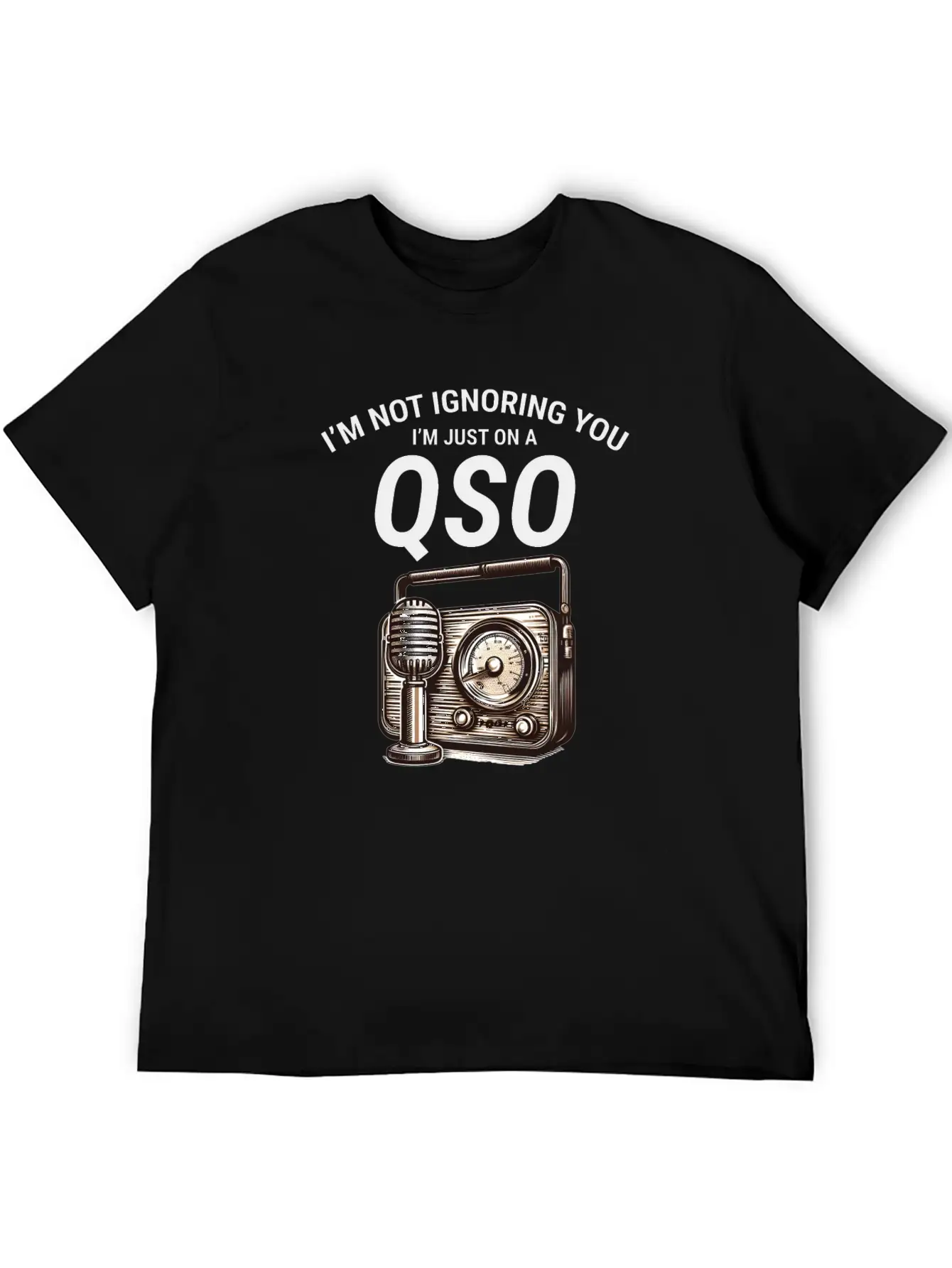 Nostalgic QSO Vintage Ham Radio Operator Classic Soft Cotton Short Sleeve Tee – Unisex Wardrobe Staple