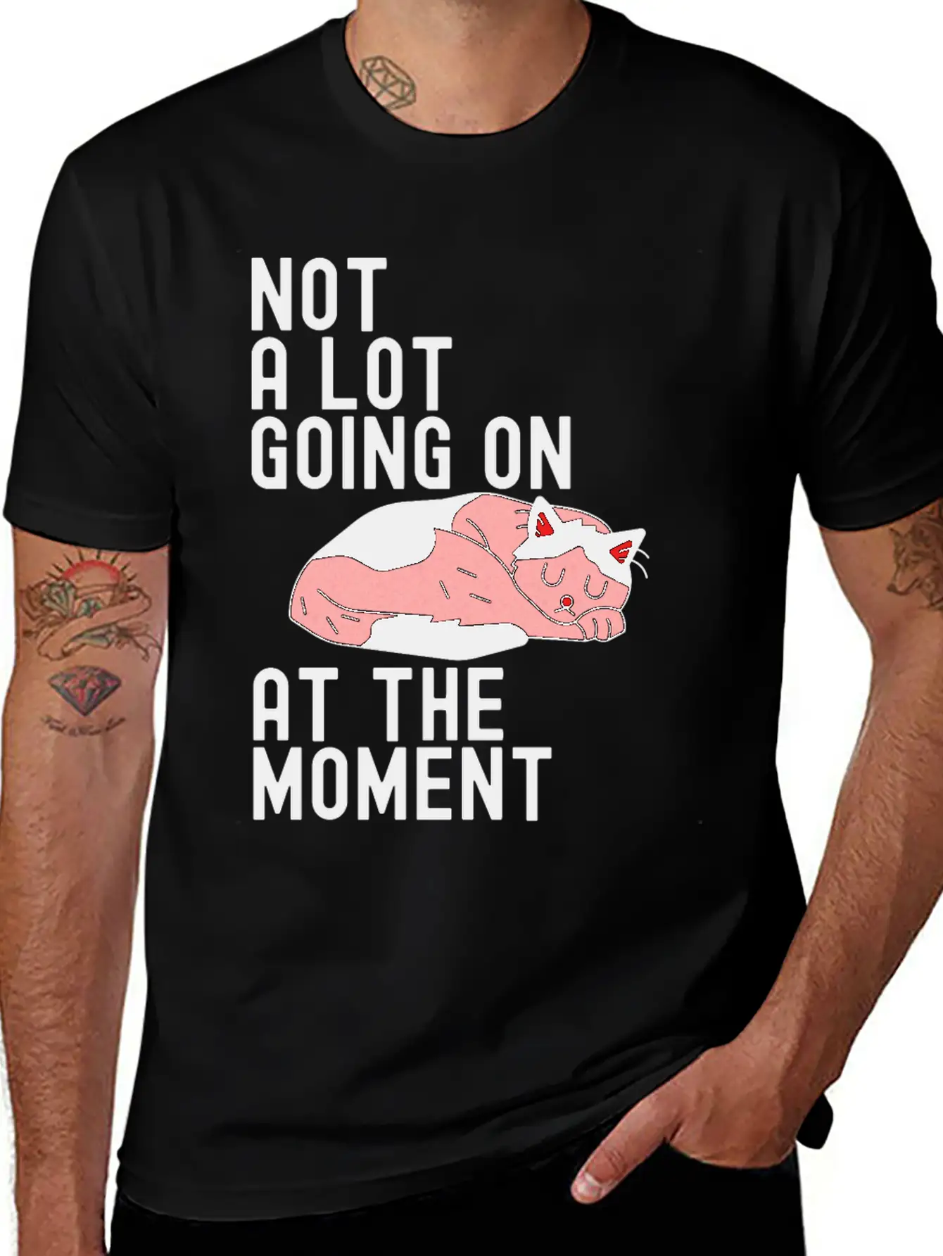 Not A Lot Going On At The Moment Cute Sloth Gift Basic Graphic T-Shirt – Daily Comfort In Soft Cotton