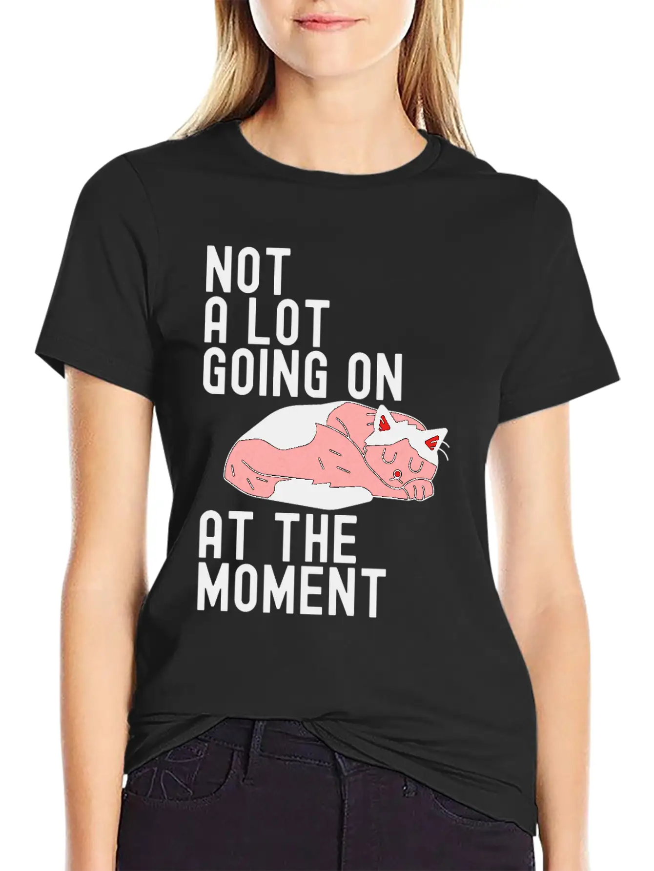 Not A Lot Going On At The Moment Cute Sloth Gift Basic Graphic T-Shirt – Daily Comfort In Soft Cotton