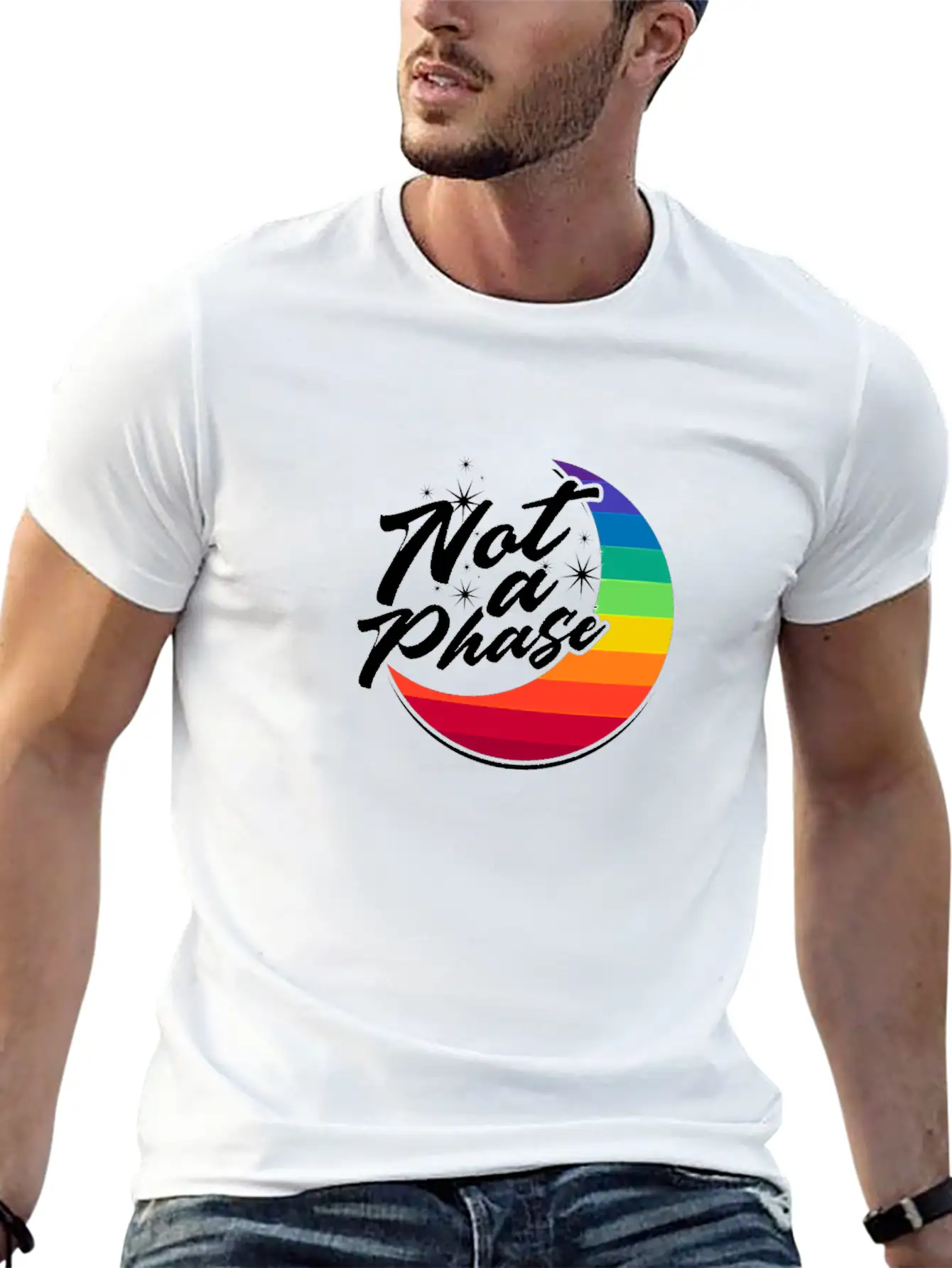Not A Phase - Trans Modern Fit Casual T-Shirt ��� Clean And Versatile Design