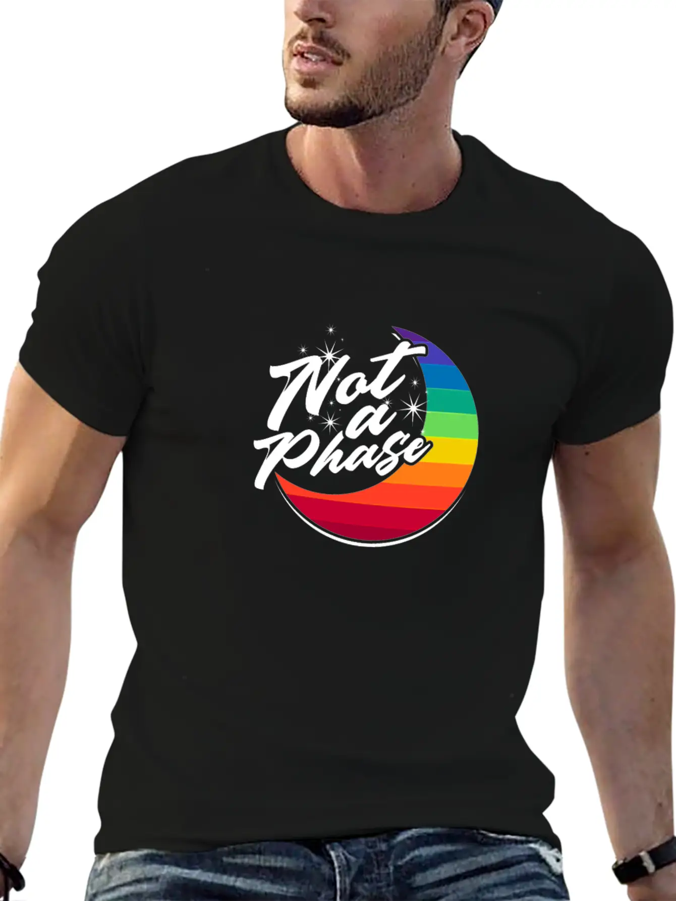 Not A Phase - Trans Modern Fit Casual T-Shirt ��� Clean And Versatile Design