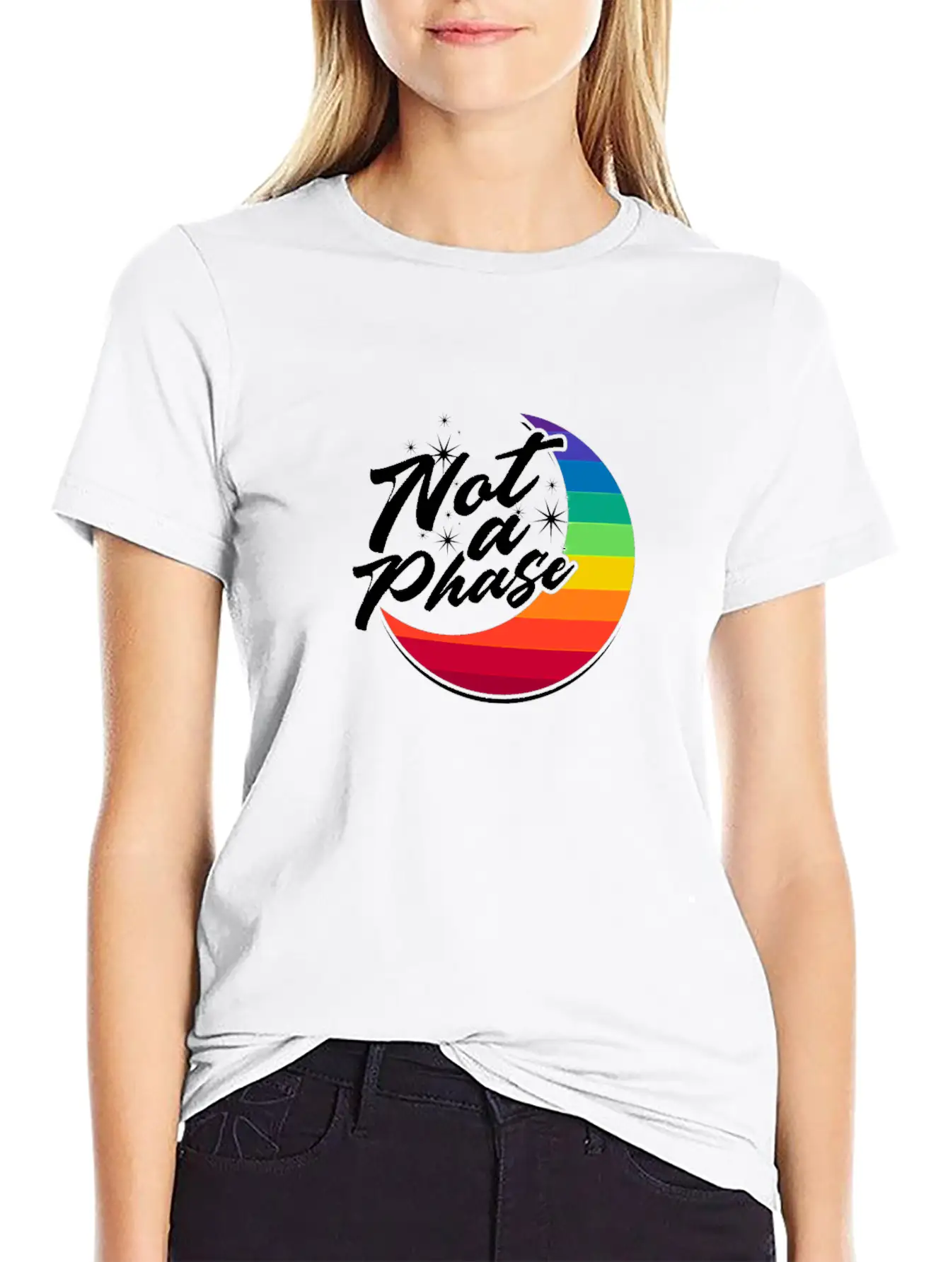 Not A Phase - Trans Modern Fit Casual T-Shirt ��� Clean And Versatile Design
