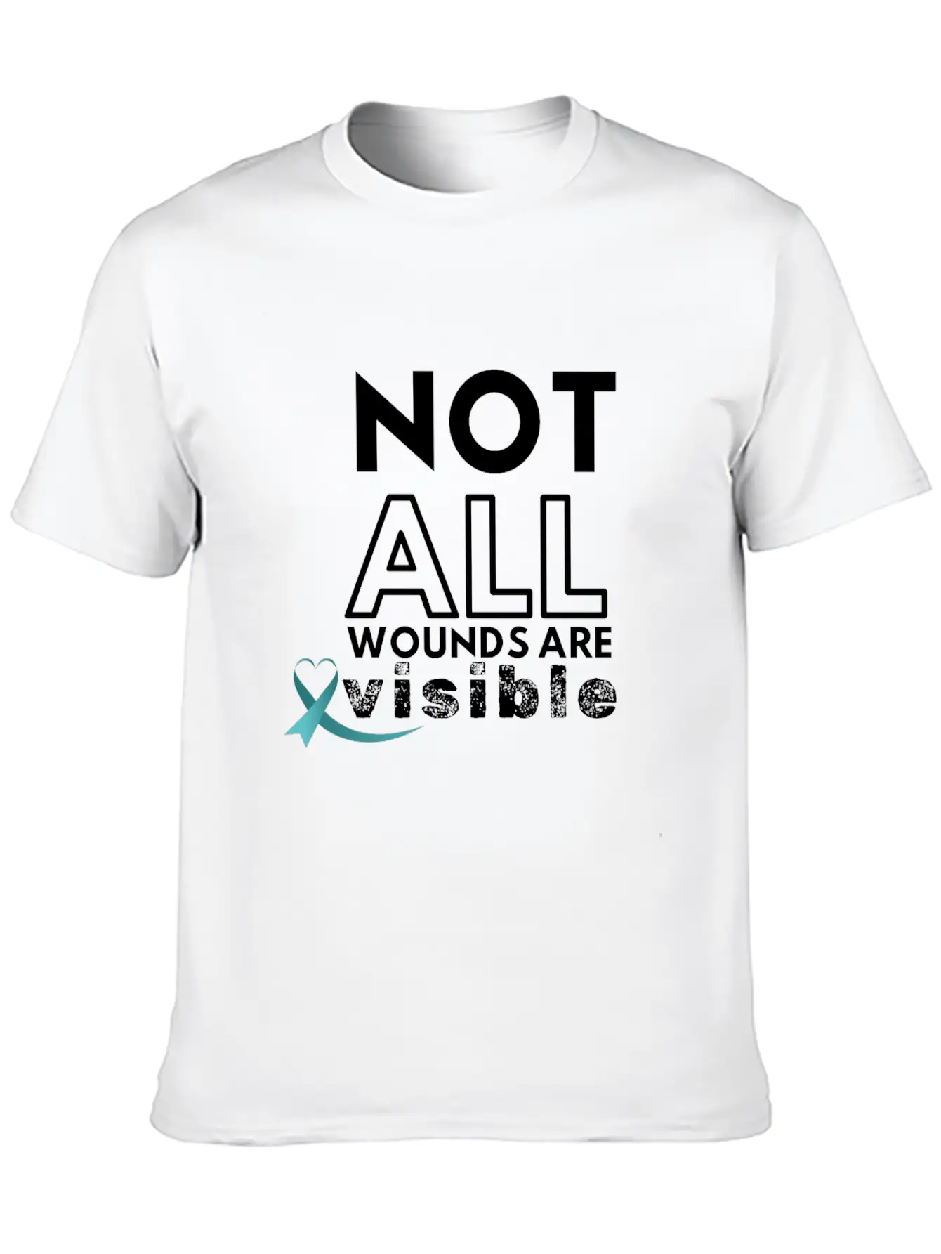 Not All Wounds PTSD Awareness Month June Warrior Modern Fit Casual T-Shirt ��� Clean And Versatile Design