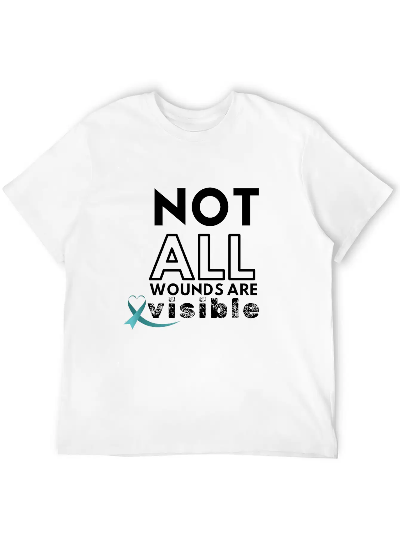 Not All Wounds PTSD Awareness Month June Warrior Modern Fit Casual T-Shirt ��� Clean And Versatile Design