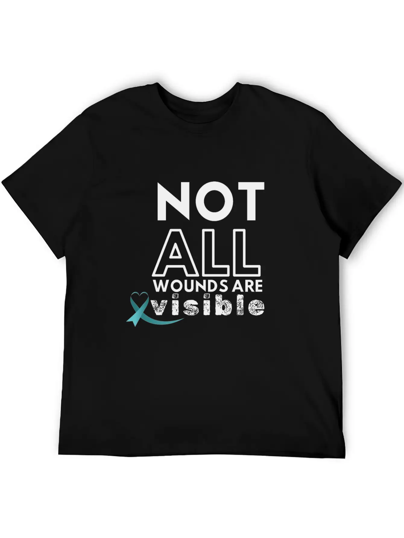Not All Wounds PTSD Awareness Month June Warrior Modern Fit Casual T-Shirt ��� Clean And Versatile Design