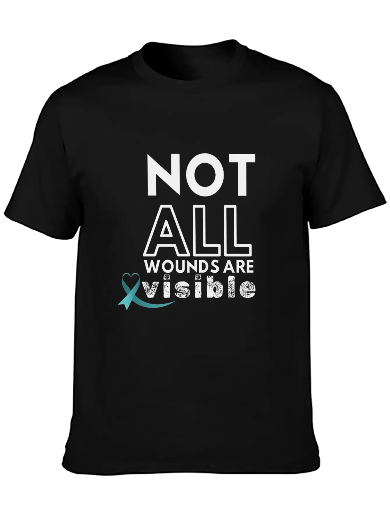 Not All Wounds PTSD Awareness Month June Warrior Modern Fit Casual T-Shirt ��� Clean And Versatile Design