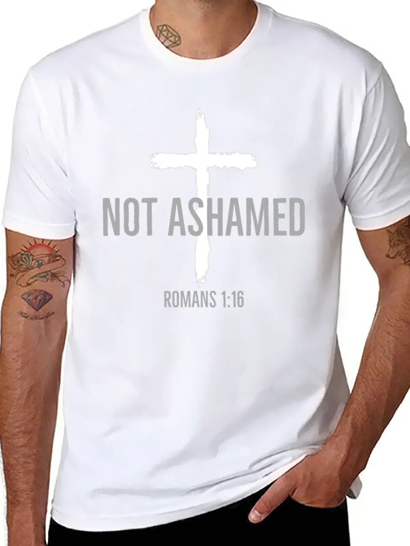 Not Ashamed Lightweight Cotton T-Shirt – Daily Comfort Graphic Shirt