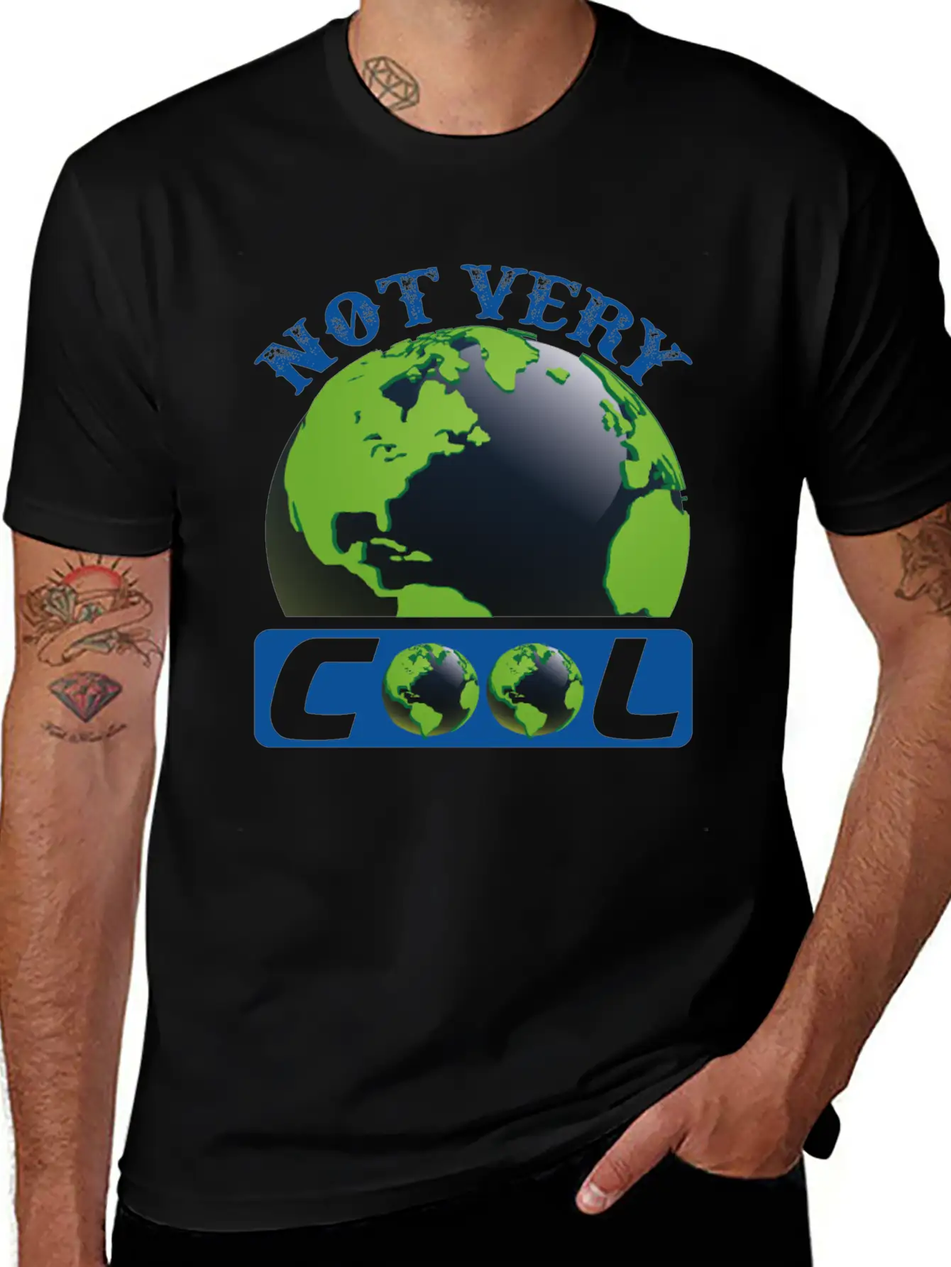 Not Very Cool Earth Protection Support Quotes Essential Cotton Tee For Daily Outfits – Unisex Style