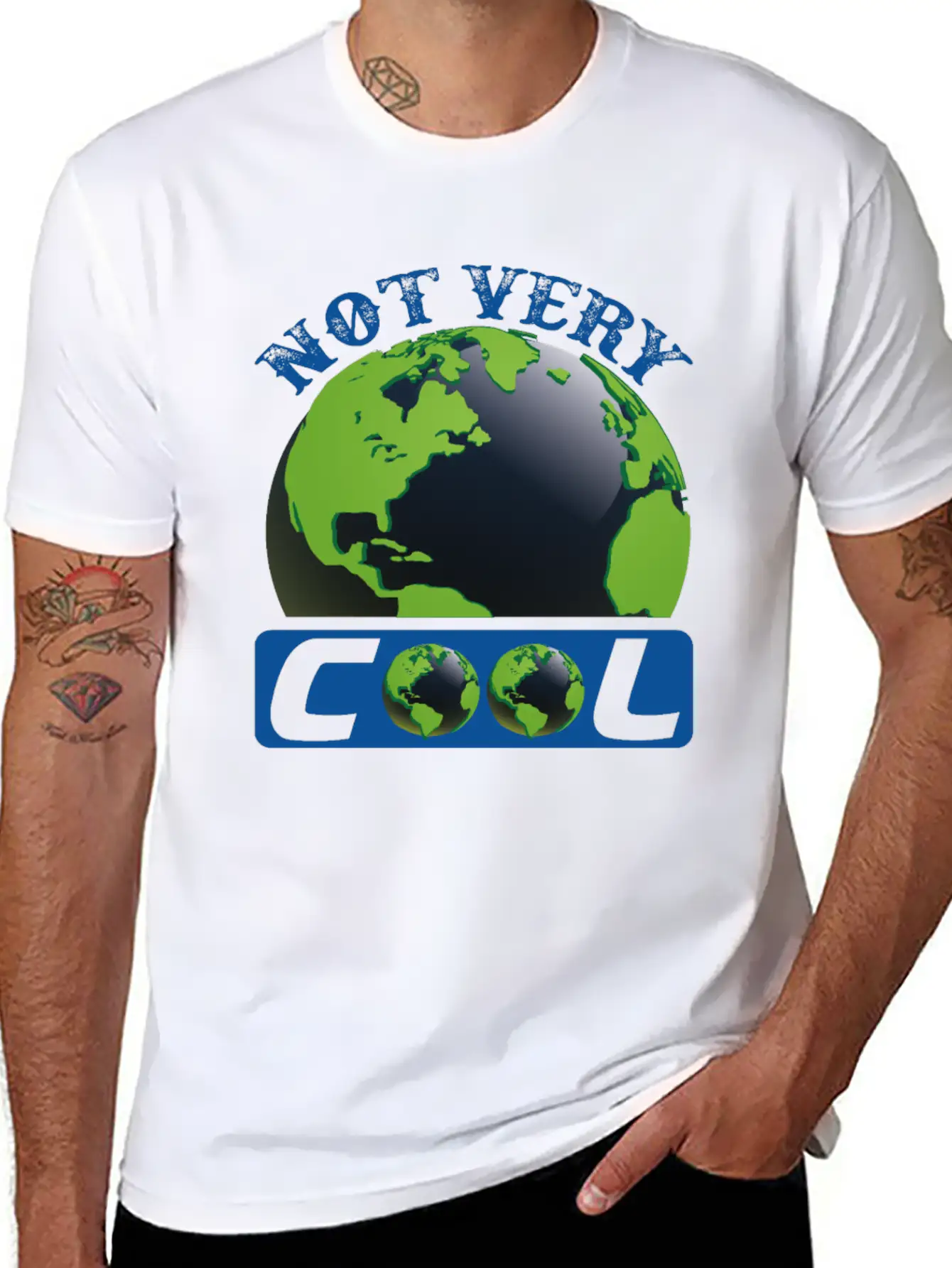 Not Very Cool Earth Protection Support Quotes Essential Cotton Tee For Daily Outfits – Unisex Style