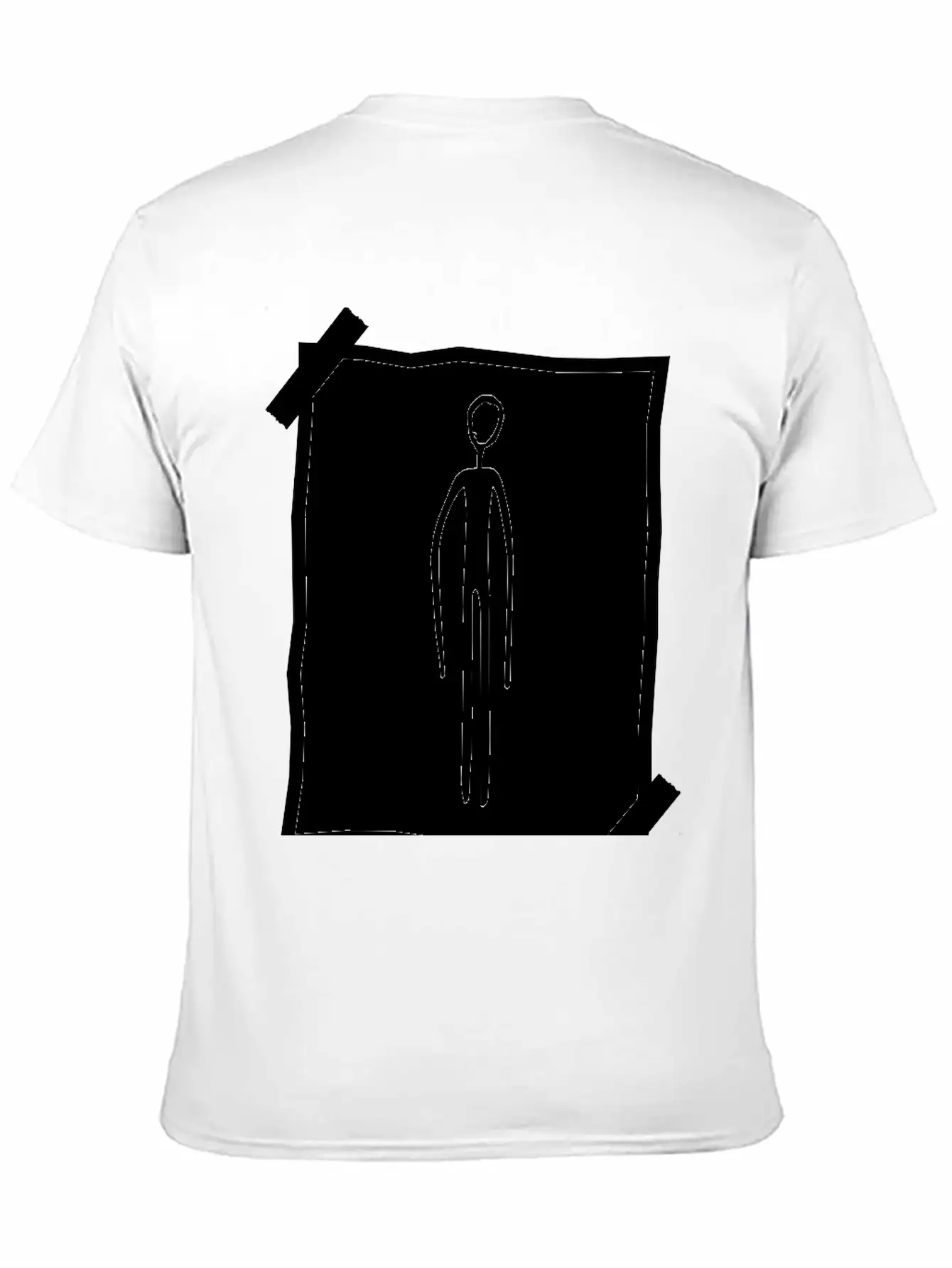 Note Paper Note Find Black Alien Man Unisex Casual T-Shirt – Clean Design For Daily Comfort