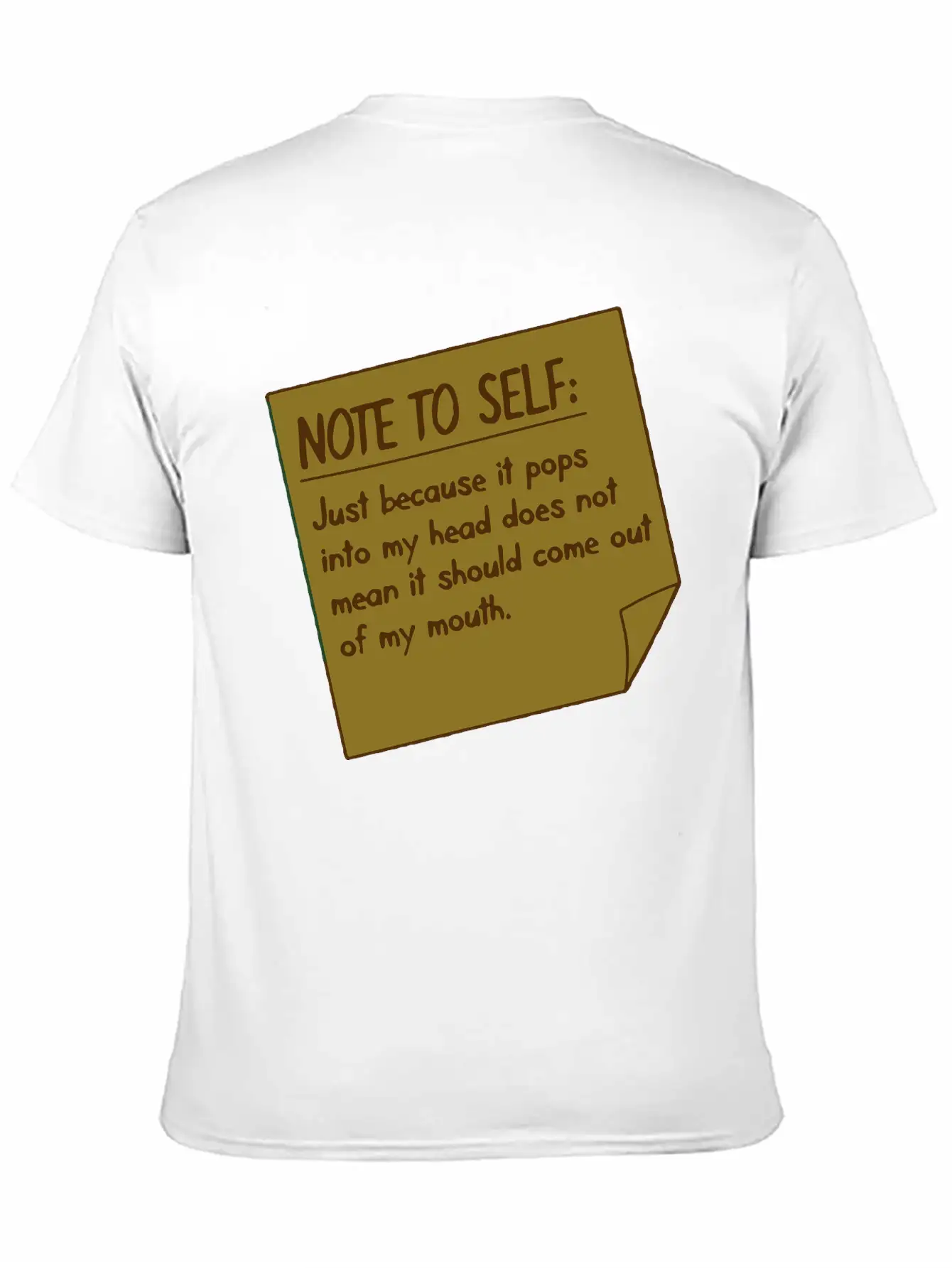 Note To Self Lightweight Cotton T-Shirt – Daily Comfort Graphic Shirt