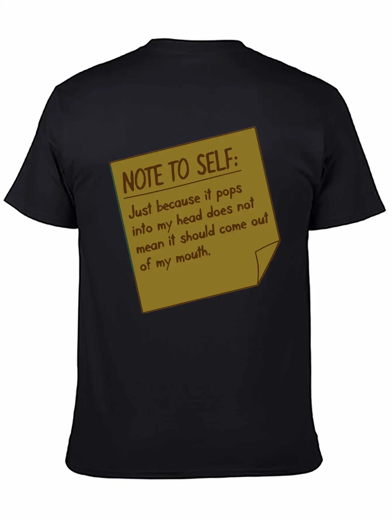 Note To Self Lightweight Cotton T-Shirt – Daily Comfort Graphic Shirt
