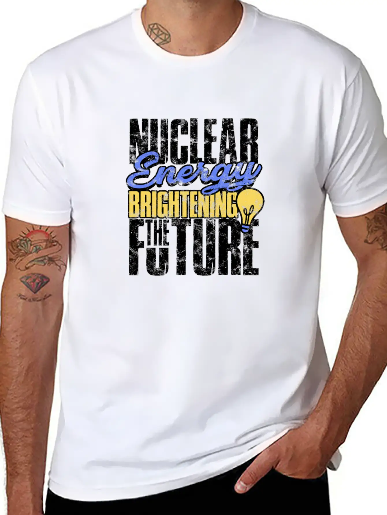 Nuclear Energy: Brightening The Future - Nuclear Basic Graphic T-Shirt – Daily Comfort In Soft Cotton