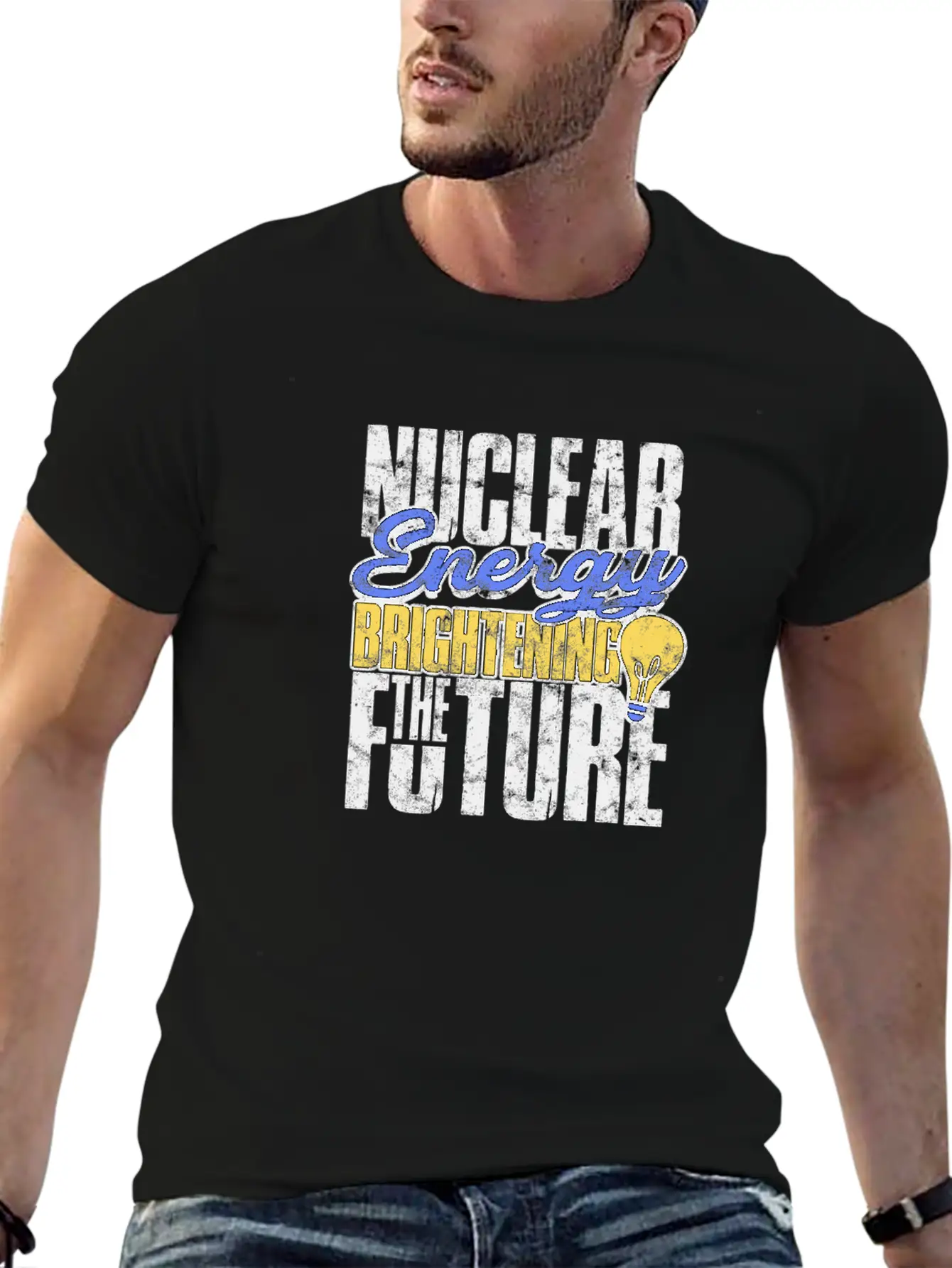 Nuclear Energy: Brightening The Future - Nuclear Basic Graphic T-Shirt – Daily Comfort In Soft Cotton