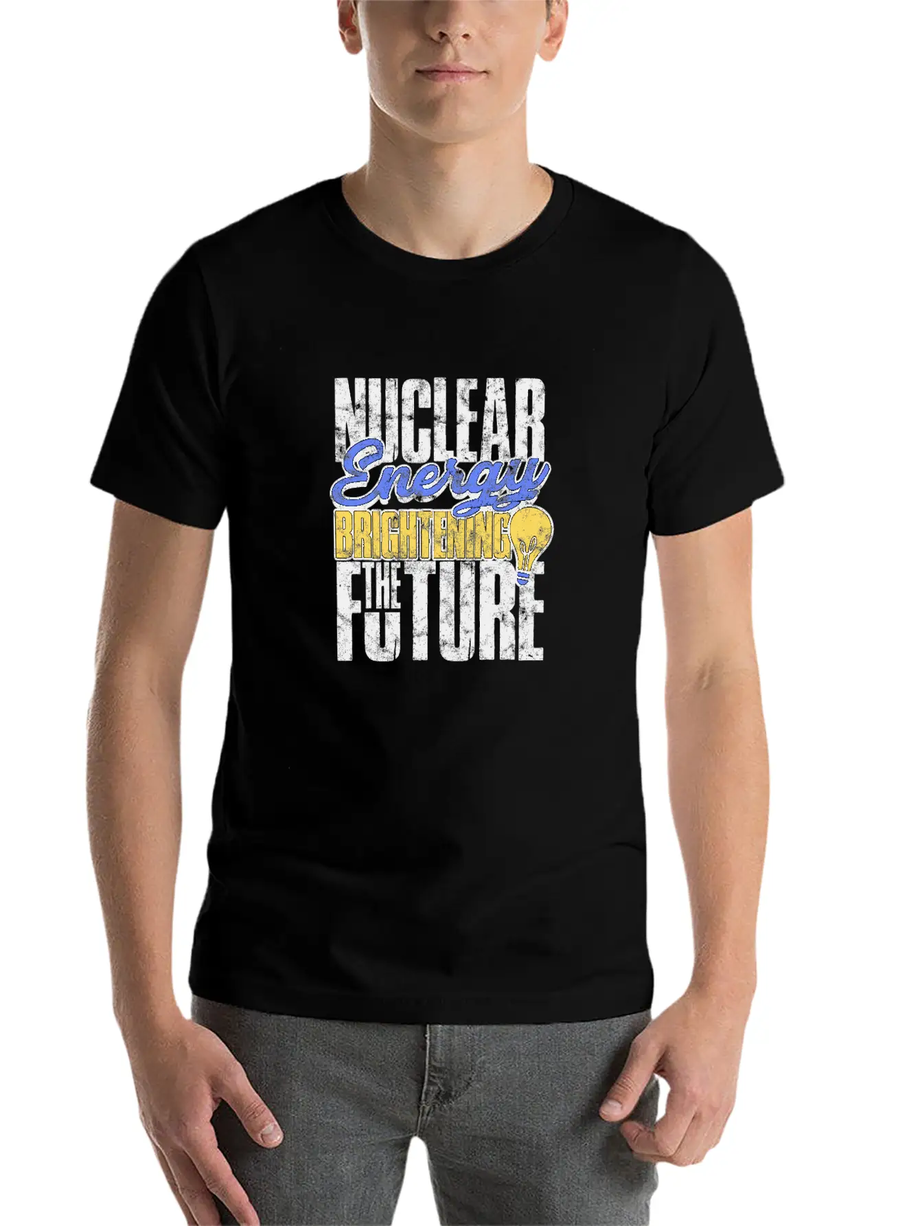 Nuclear Energy: Brightening The Future - Nuclear Basic Graphic T-Shirt – Daily Comfort In Soft Cotton