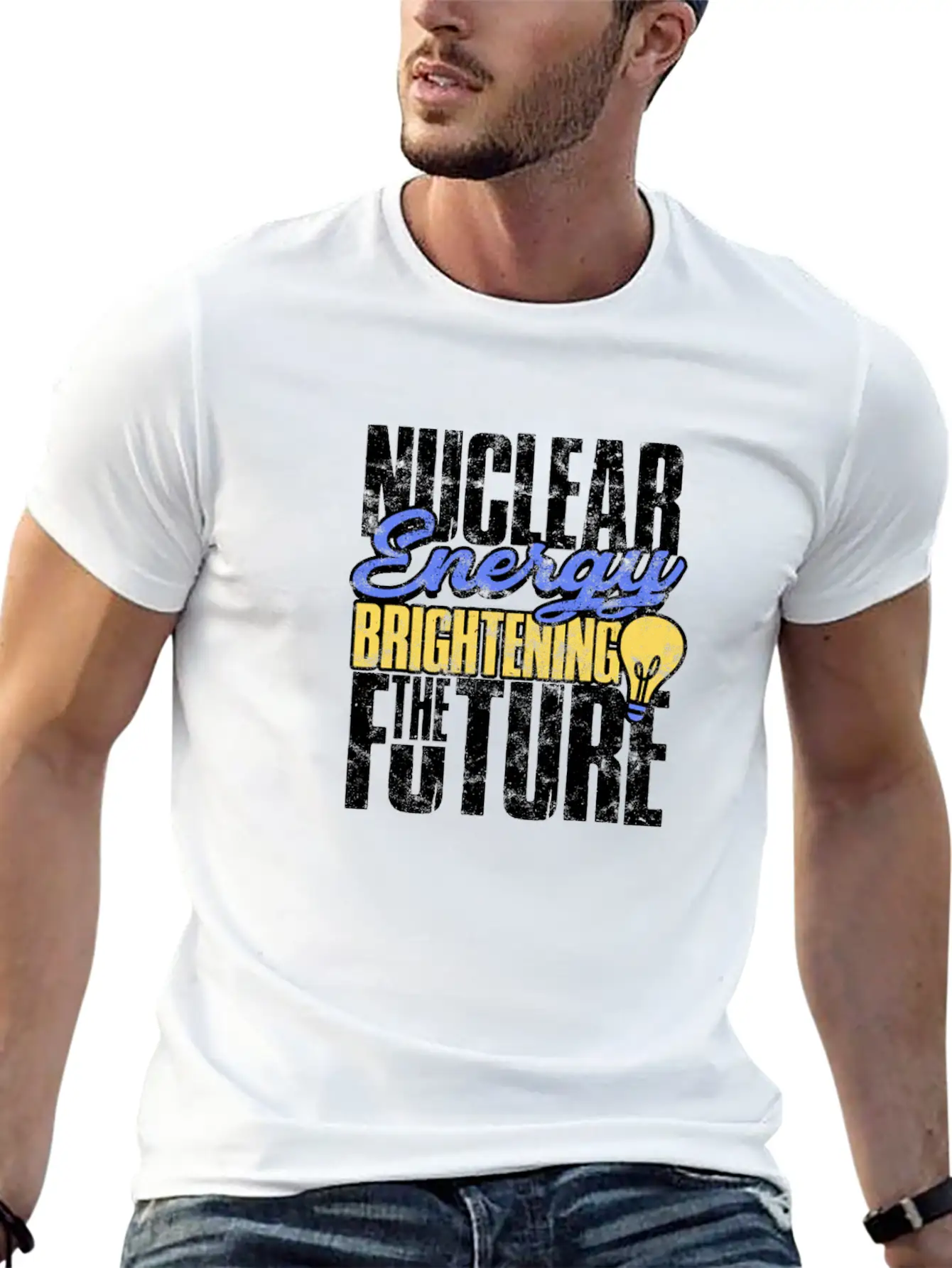 Nuclear Energy: Brightening The Future - Nuclear Basic Graphic T-Shirt – Daily Comfort In Soft Cotton