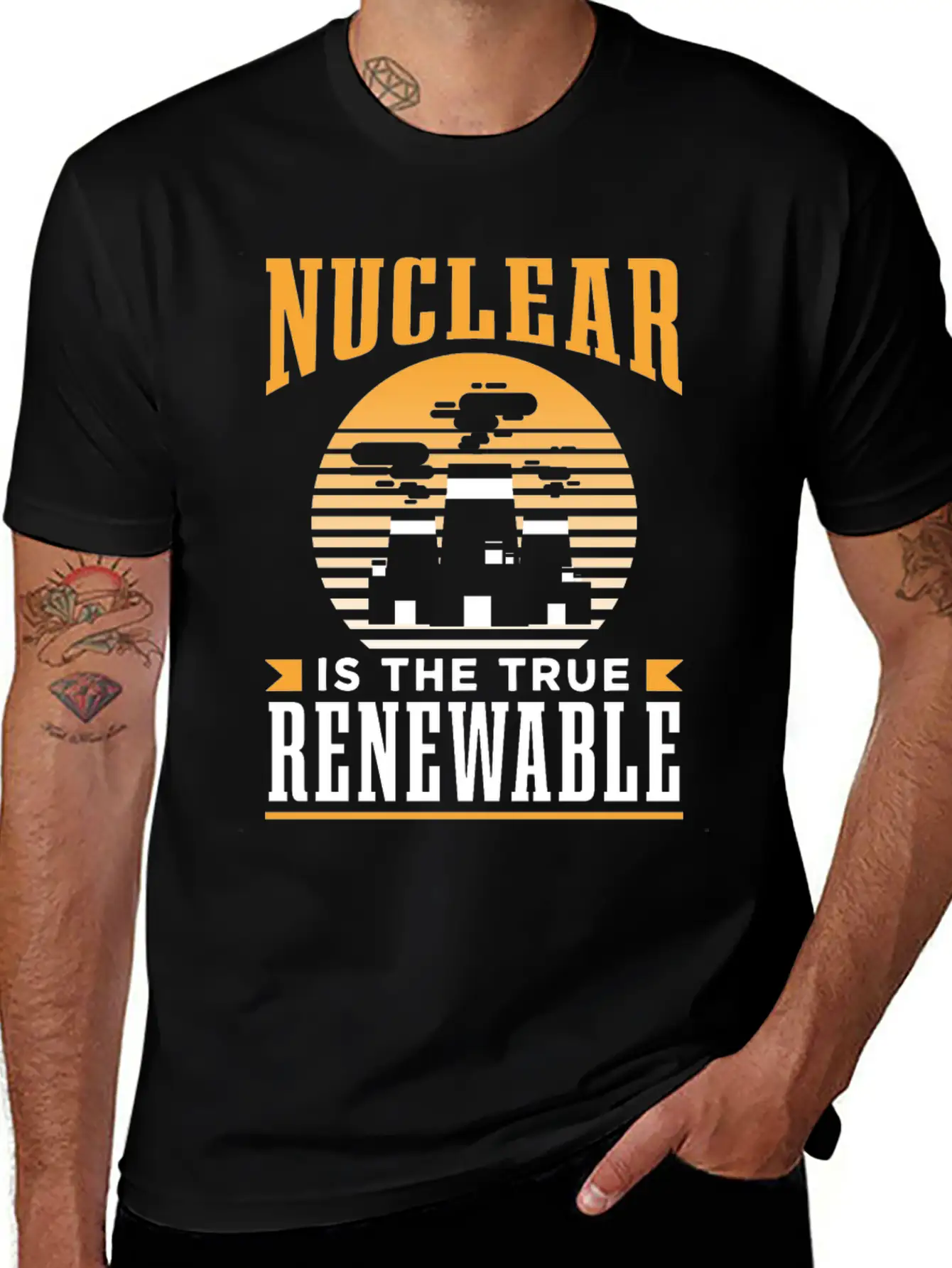 Nuclear Energy Is The True Renewable Power Atomic Essential Cotton Tee For Daily Outfits – Unisex Style