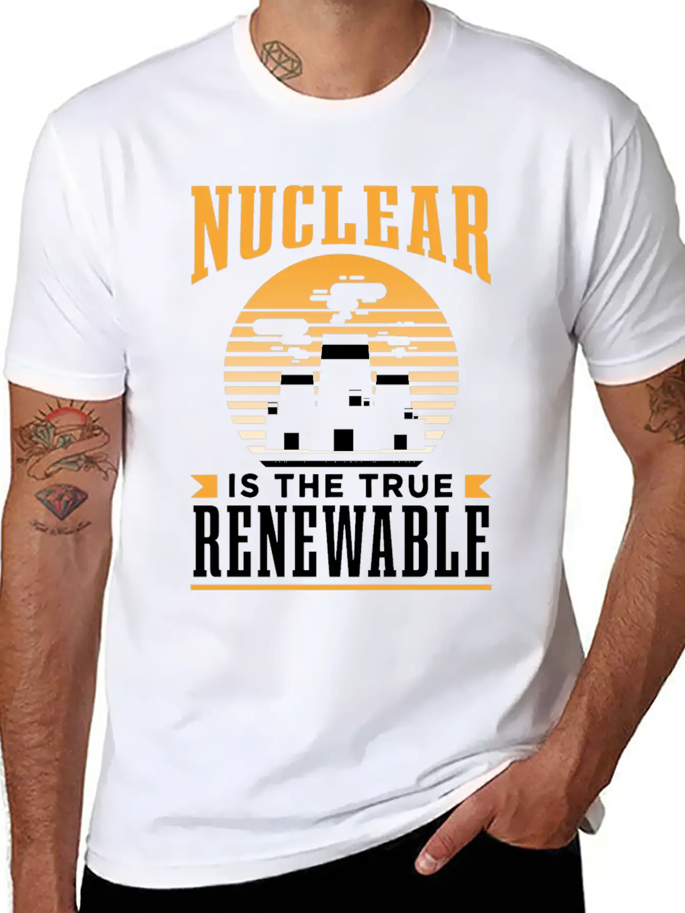 Nuclear Energy Is The True Renewable Power Atomic Essential Cotton Tee For Daily Outfits – Unisex Style