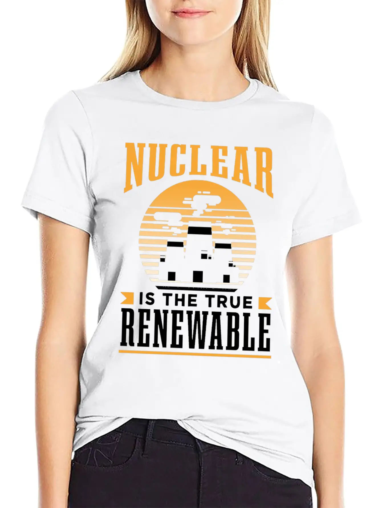 Nuclear Energy Is The True Renewable Power Atomic Essential Cotton Tee For Daily Outfits – Unisex Style