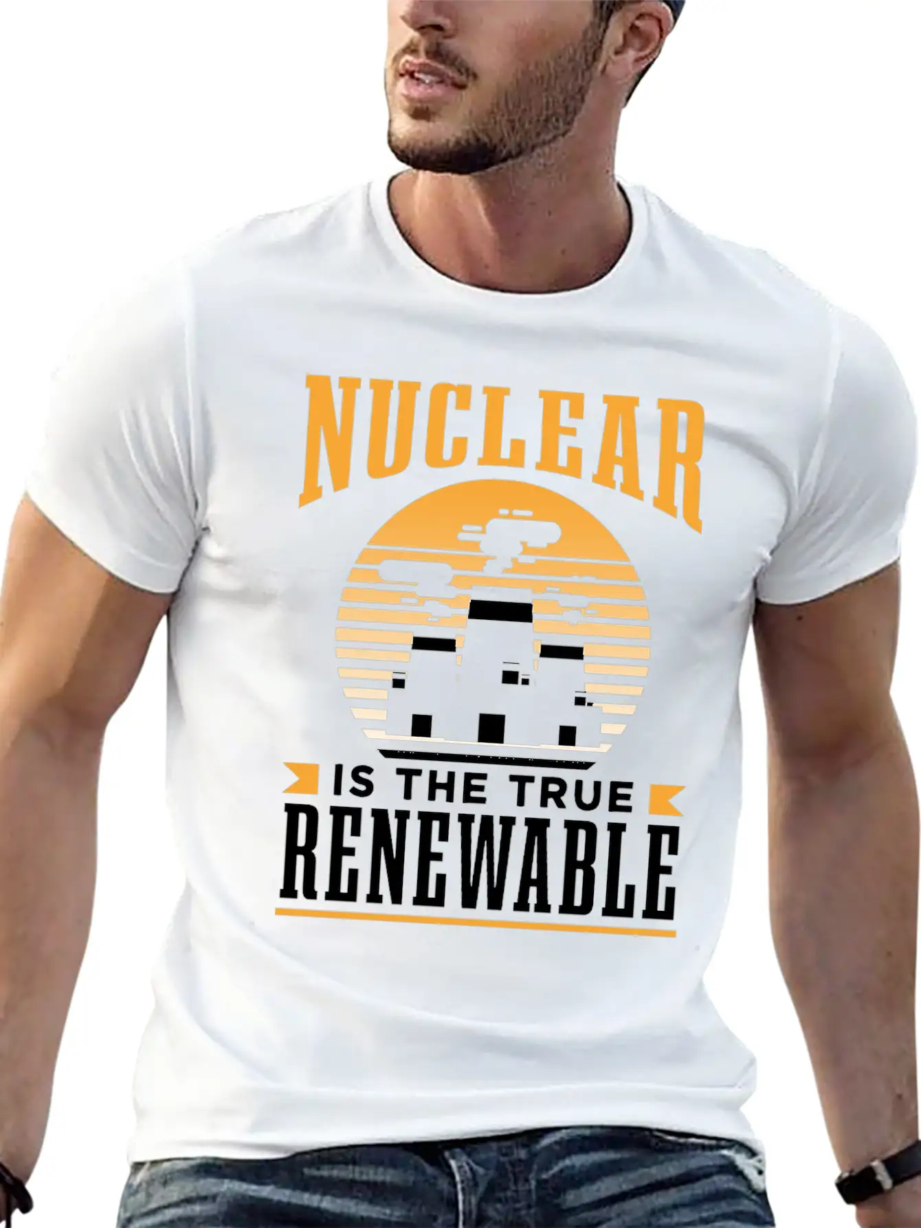 Nuclear Energy Is The True Renewable Power Atomic Essential Cotton Tee For Daily Outfits – Unisex Style