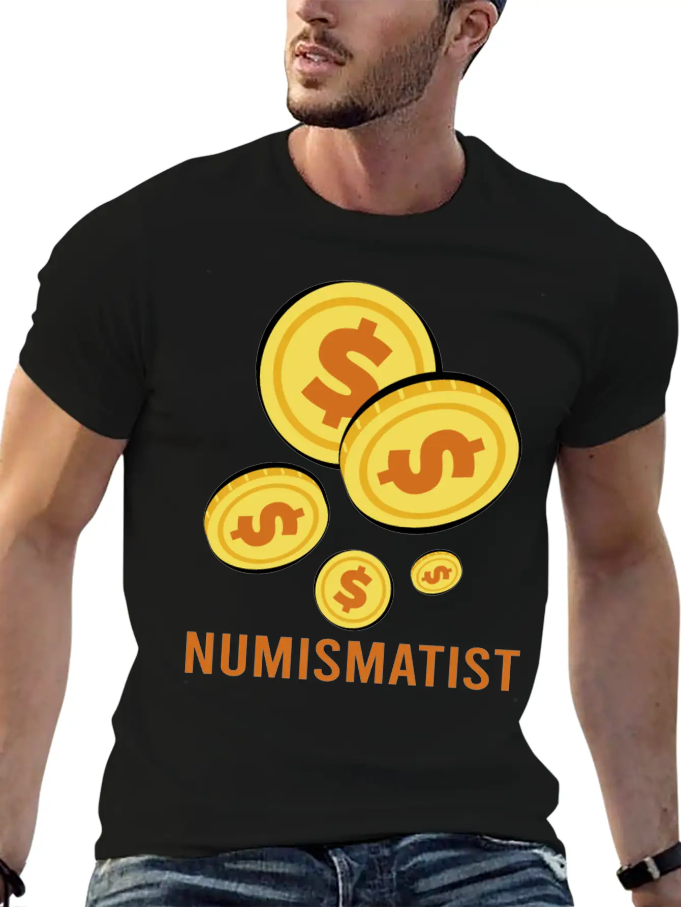 Numismatist Dad Coin Collection Unisex Casual T-Shirt – Clean Design For Daily Comfort