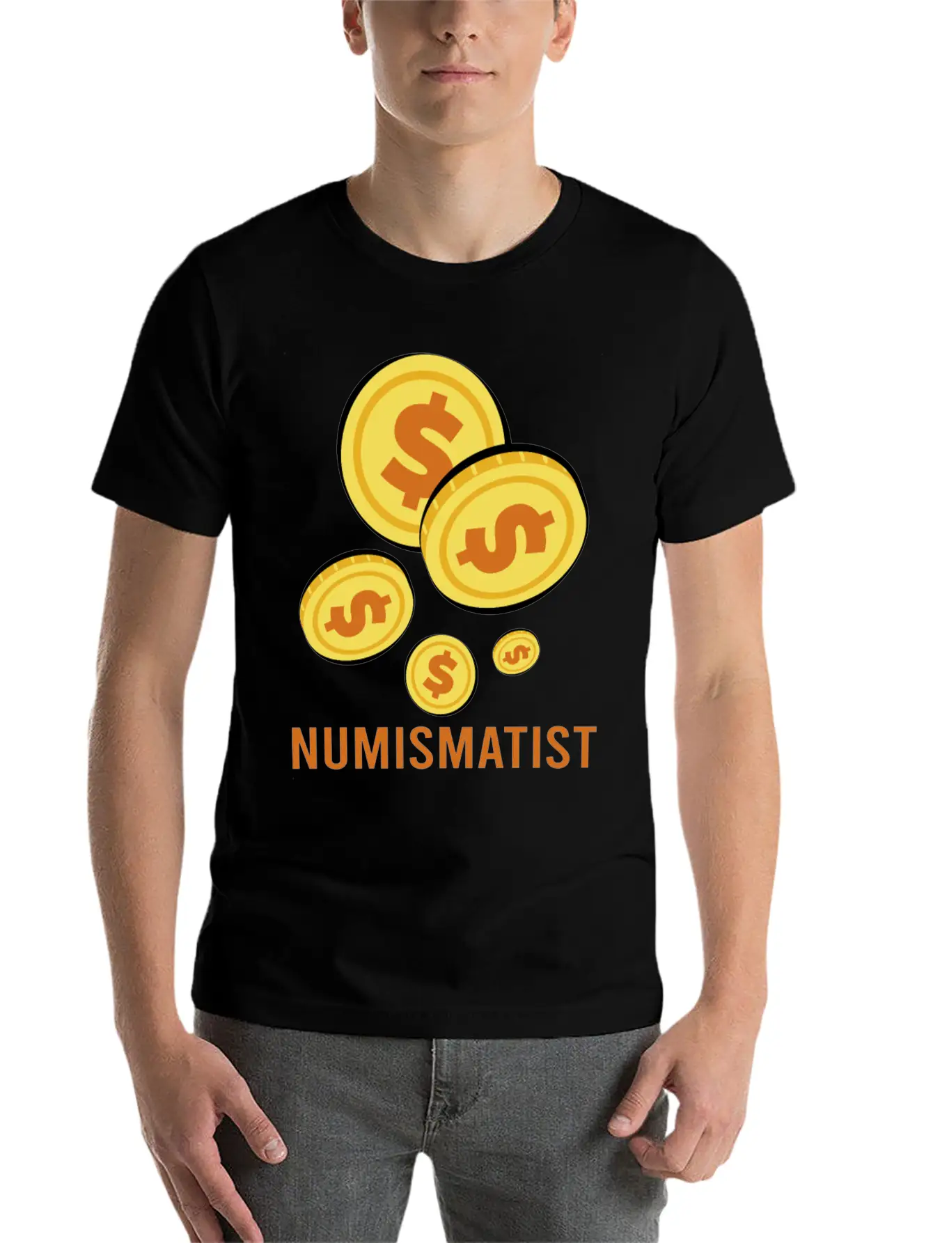 Numismatist Dad Coin Collection Unisex Casual T-Shirt – Clean Design For Daily Comfort