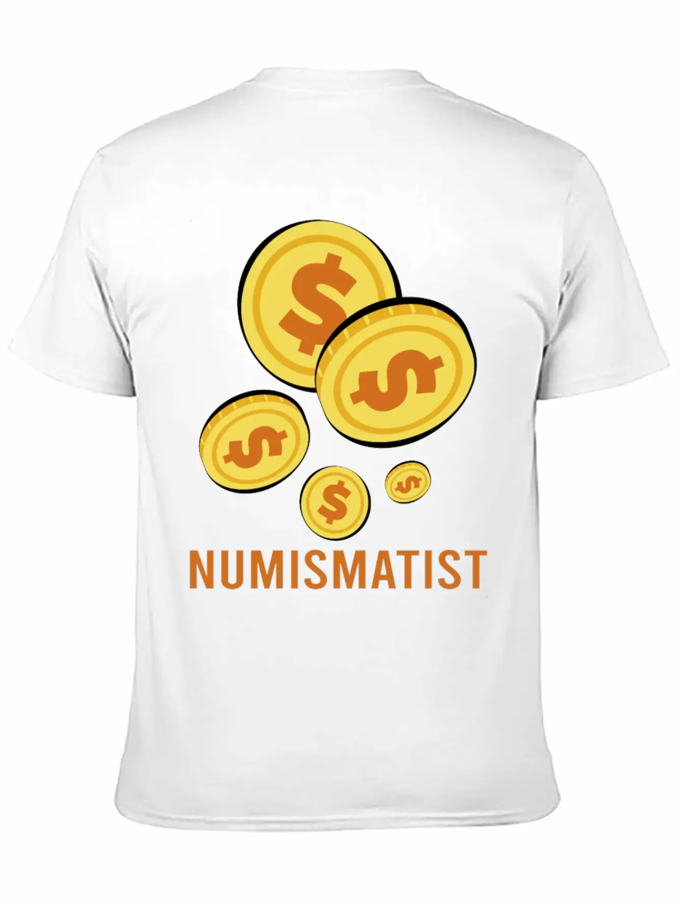 Numismatist Dad Coin Collection Unisex Casual T-Shirt – Clean Design For Daily Comfort