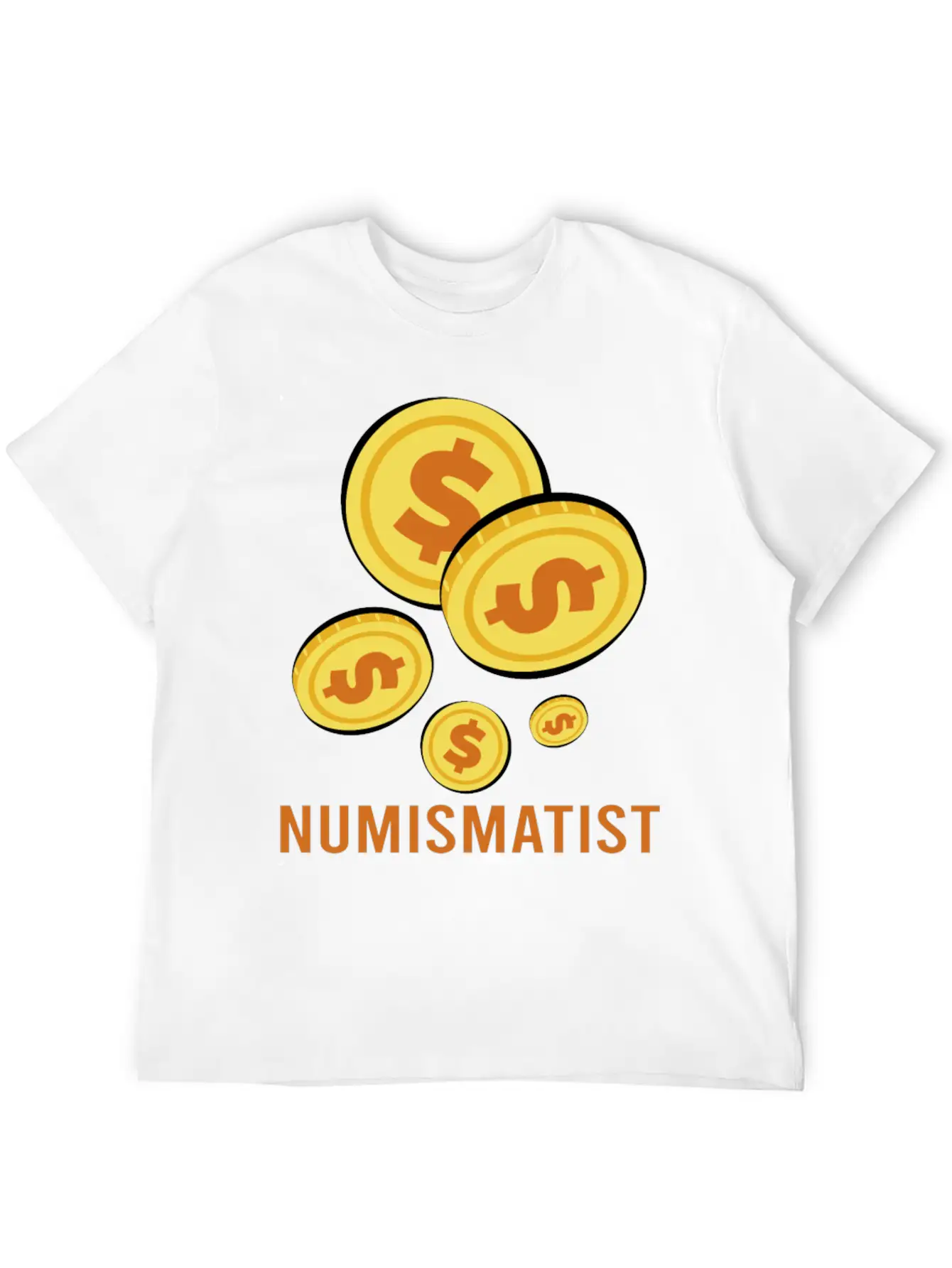 Numismatist Dad Coin Collection Unisex Casual T-Shirt – Clean Design For Daily Comfort