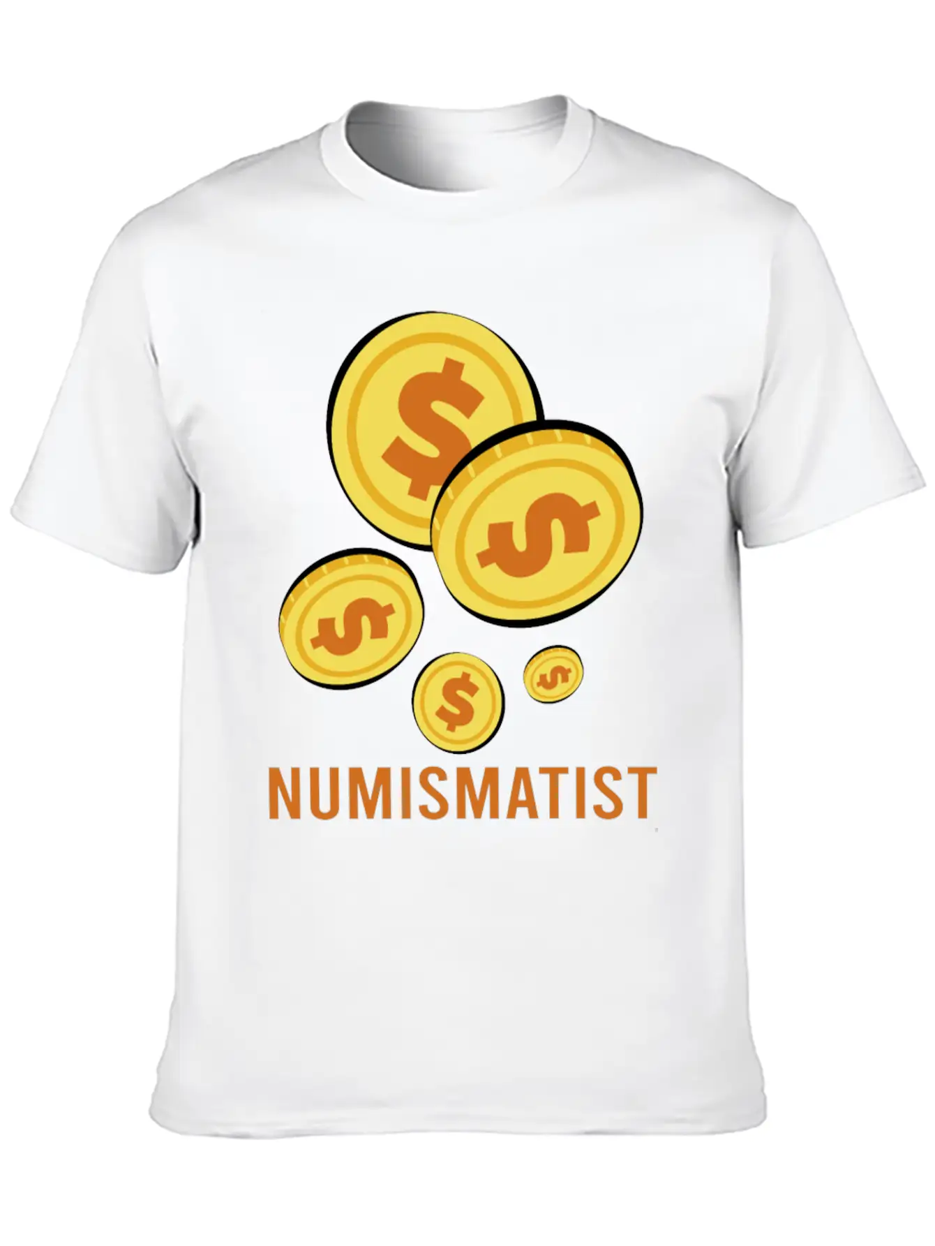 Numismatist Dad Coin Collection Unisex Casual T-Shirt – Clean Design For Daily Comfort