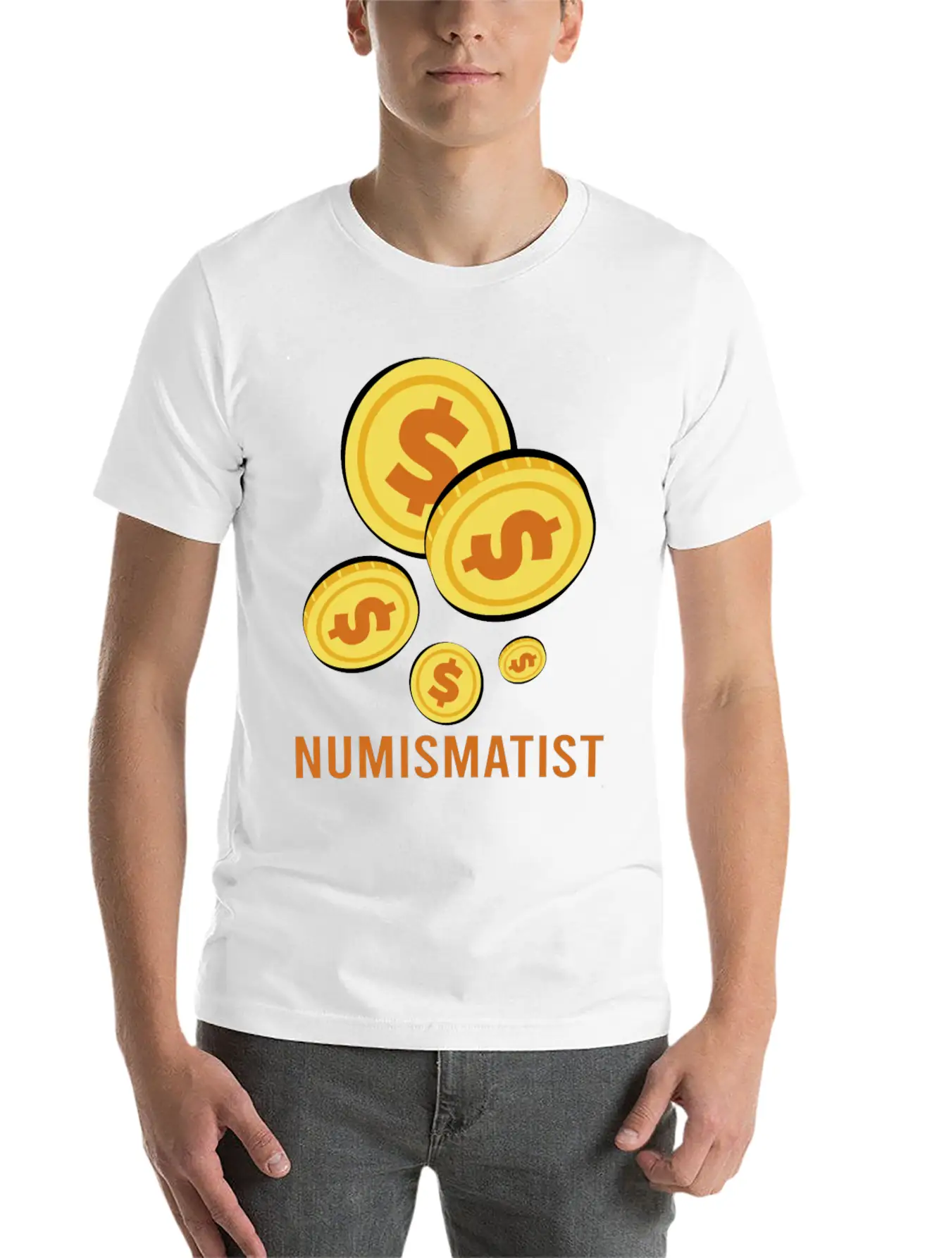 Numismatist Dad Coin Collection Unisex Casual T-Shirt – Clean Design For Daily Comfort