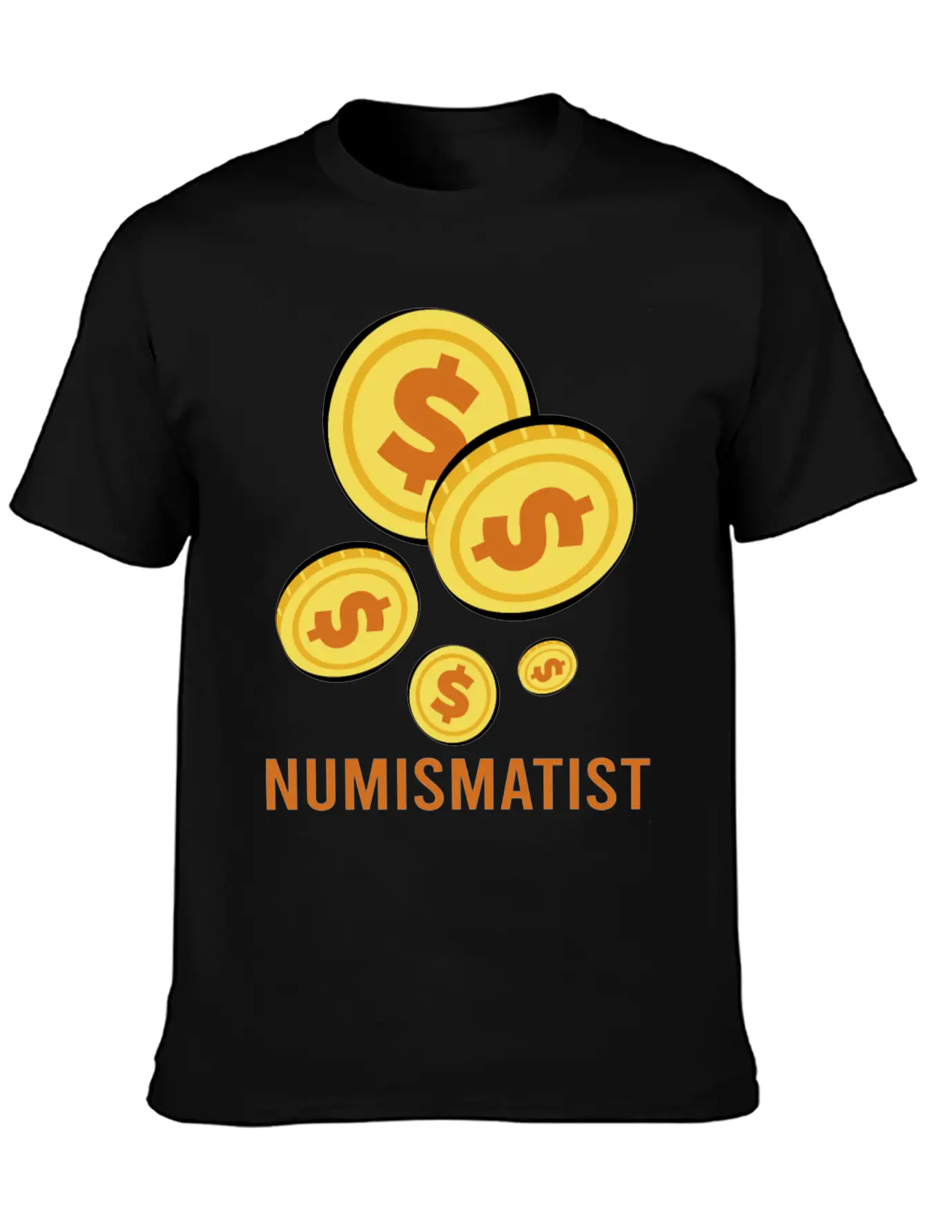 Numismatist Dad Coin Collection Unisex Casual T-Shirt – Clean Design For Daily Comfort