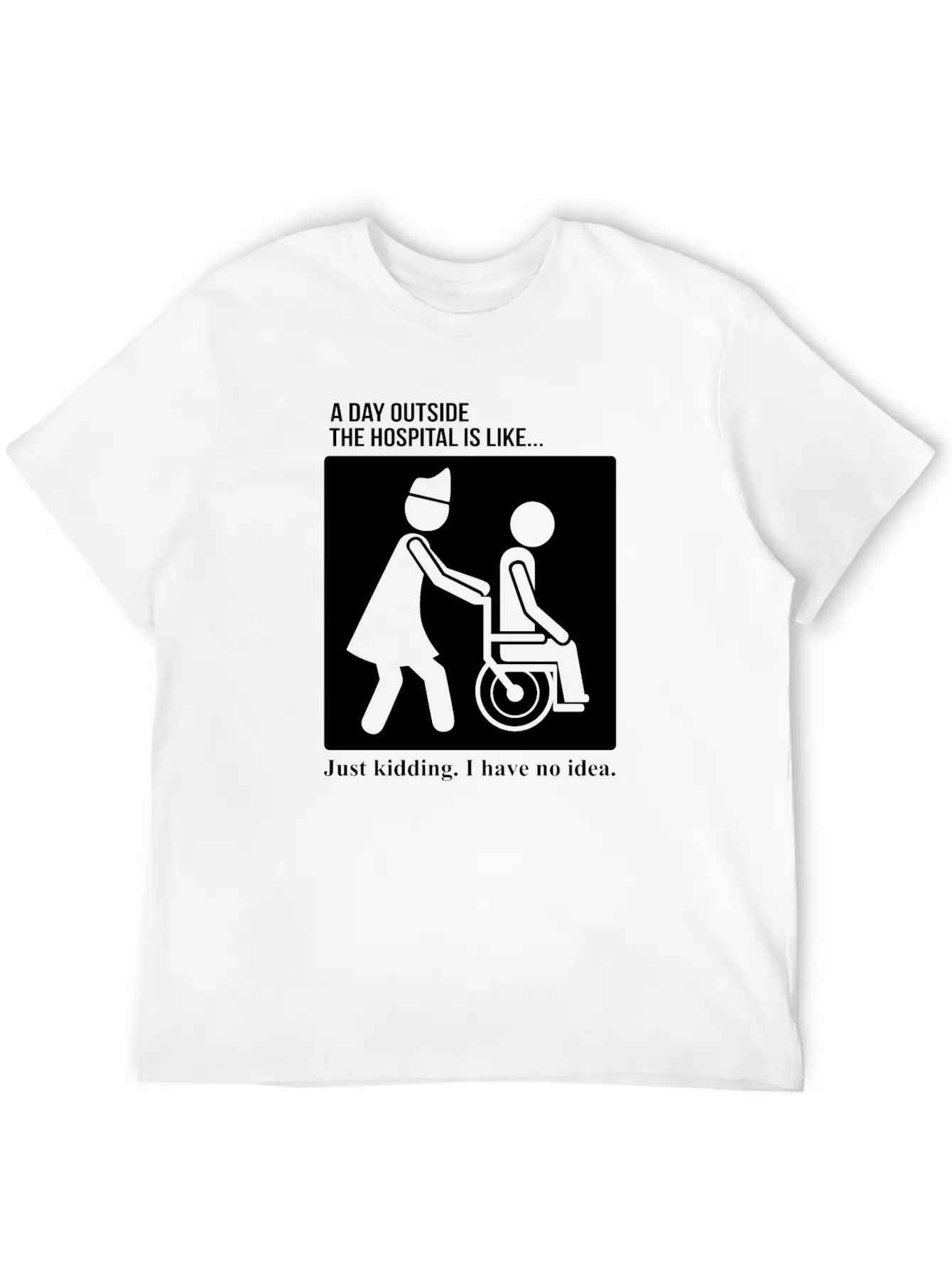 Nurse Day Outside Hospital Stylish Everyday T-Shirt – Unisex Basic Cotton Tee