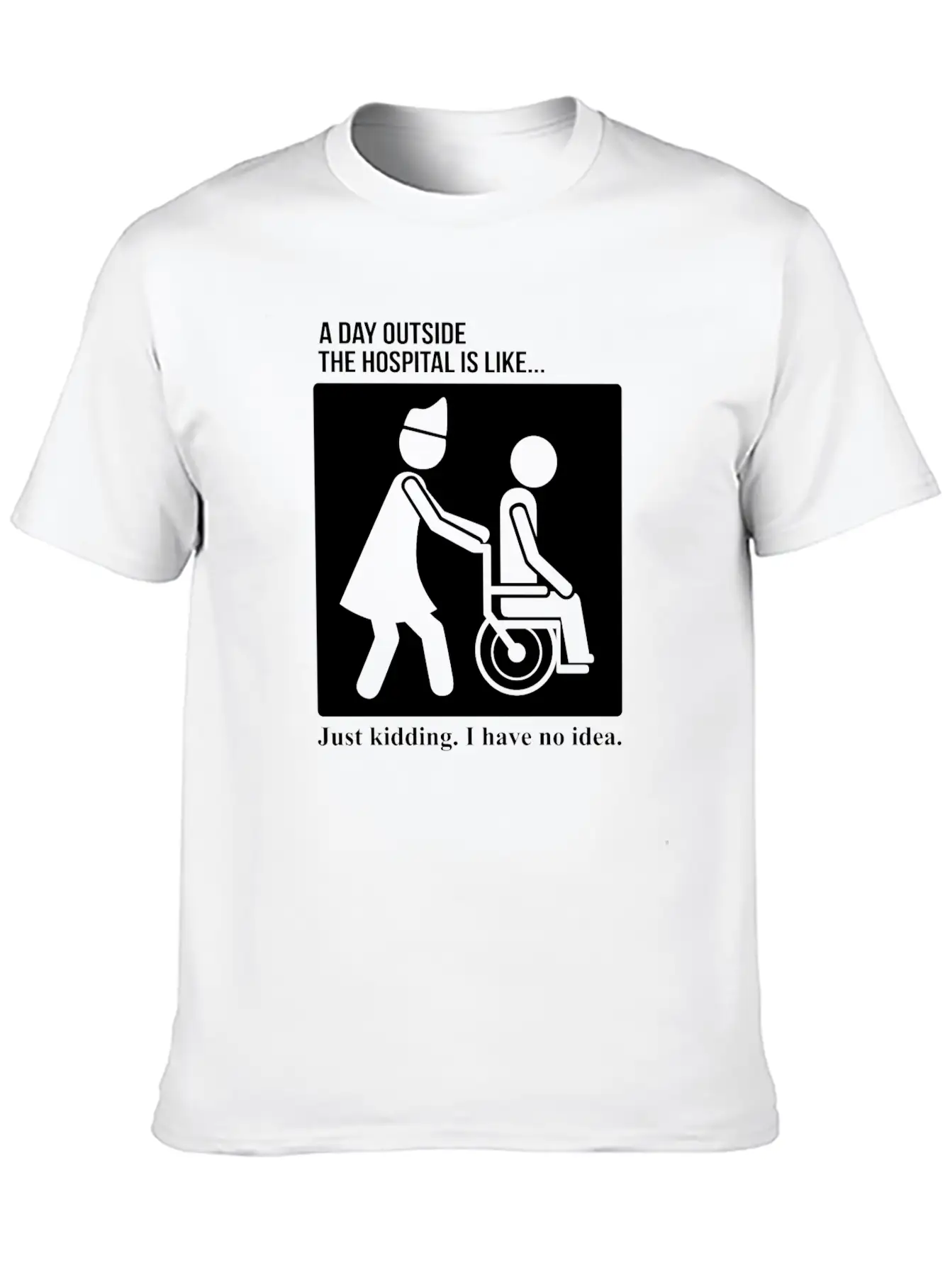 Nurse Day Outside Hospital Stylish Everyday T-Shirt – Unisex Basic Cotton Tee