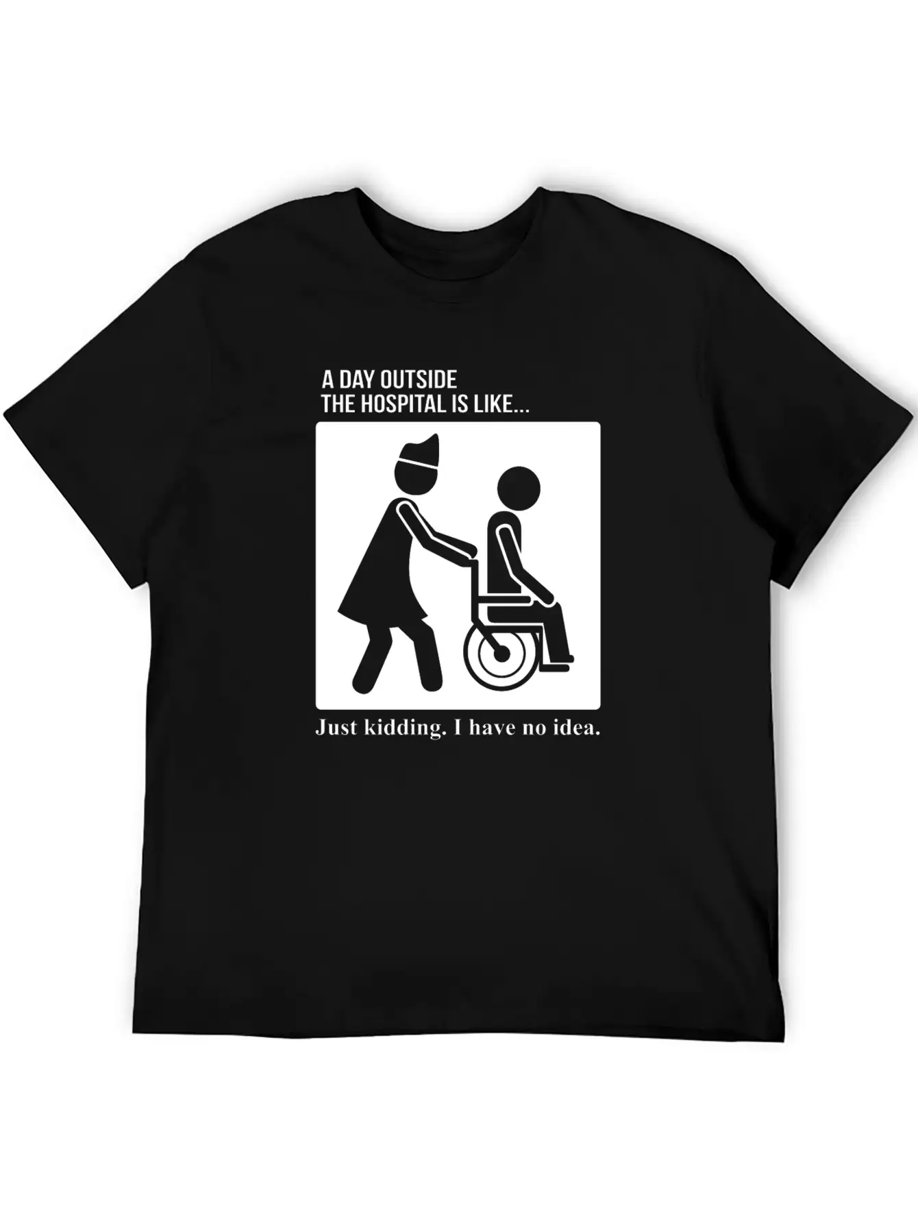 Nurse Day Outside Hospital Stylish Everyday T-Shirt – Unisex Basic Cotton Tee
