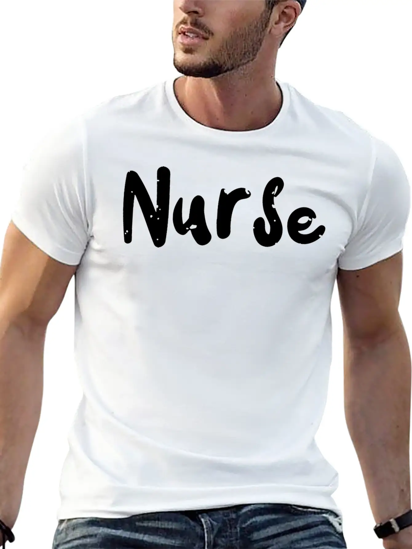 Nurse - Nurse Modern Fit Casual T-Shirt – Clean And Versatile Design