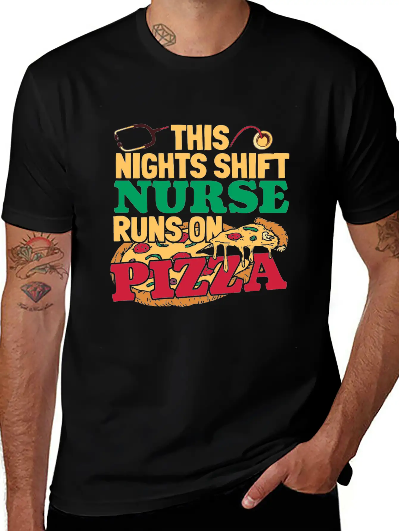 Nurse Nursing Pizza Soft Cotton Short Sleeve Tee – Unisex Wardrobe Staple