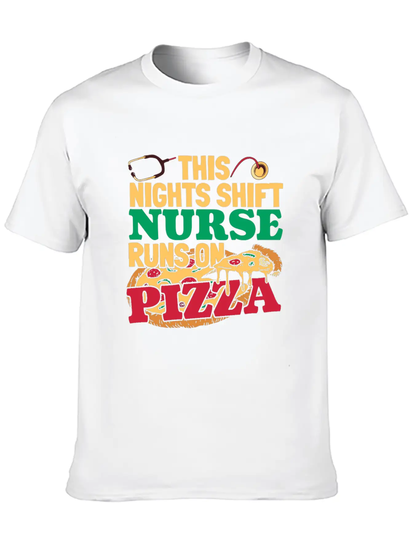 Nurse Nursing Pizza Soft Cotton Short Sleeve Tee – Unisex Wardrobe Staple