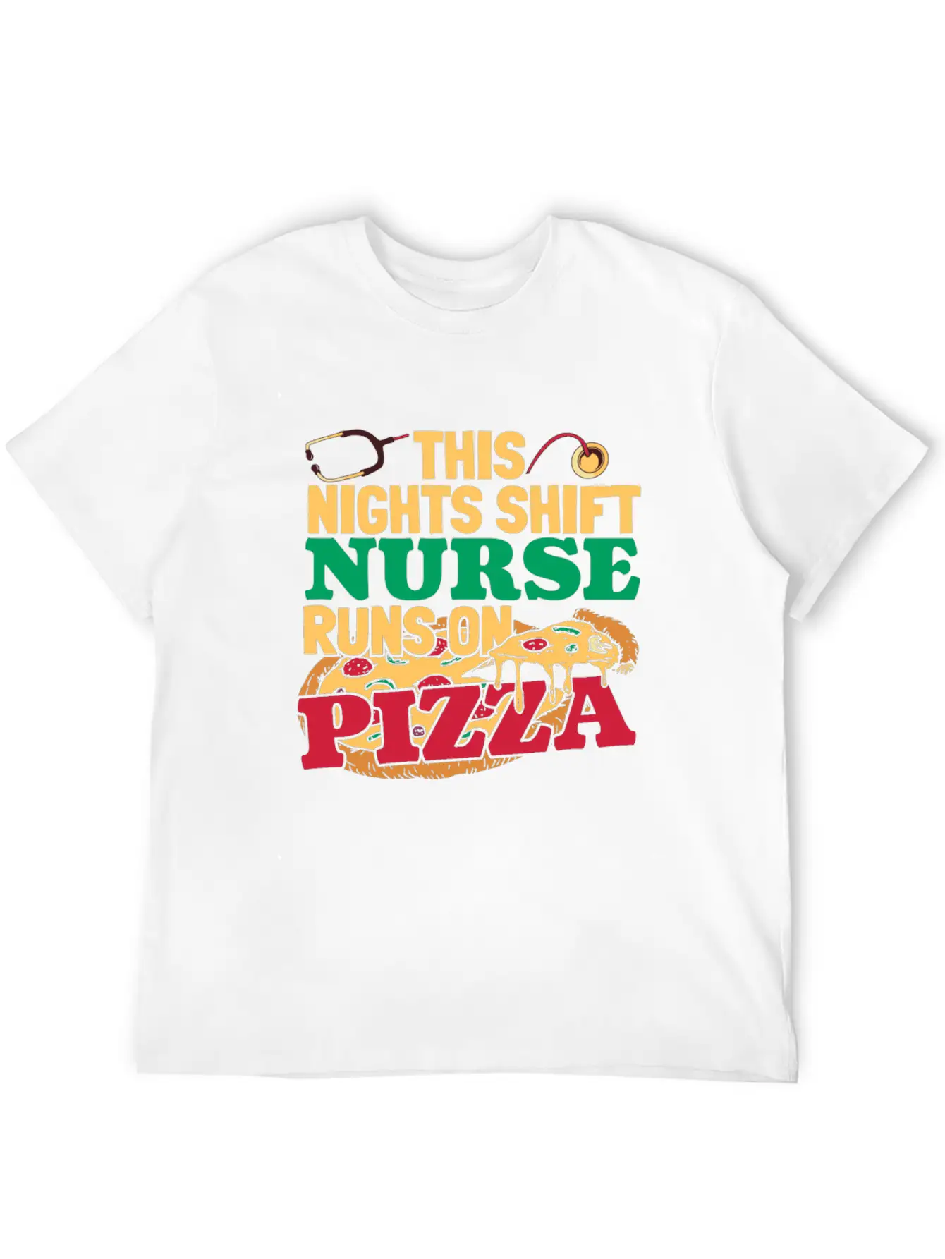 Nurse Nursing Pizza Soft Cotton Short Sleeve Tee – Unisex Wardrobe Staple