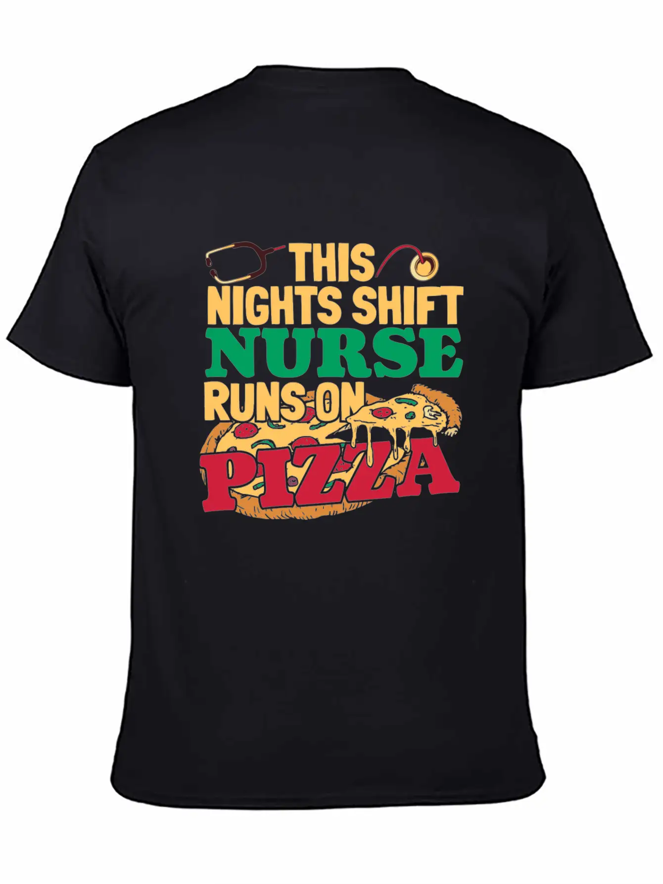 Nurse Nursing Pizza Soft Cotton Short Sleeve Tee – Unisex Wardrobe Staple