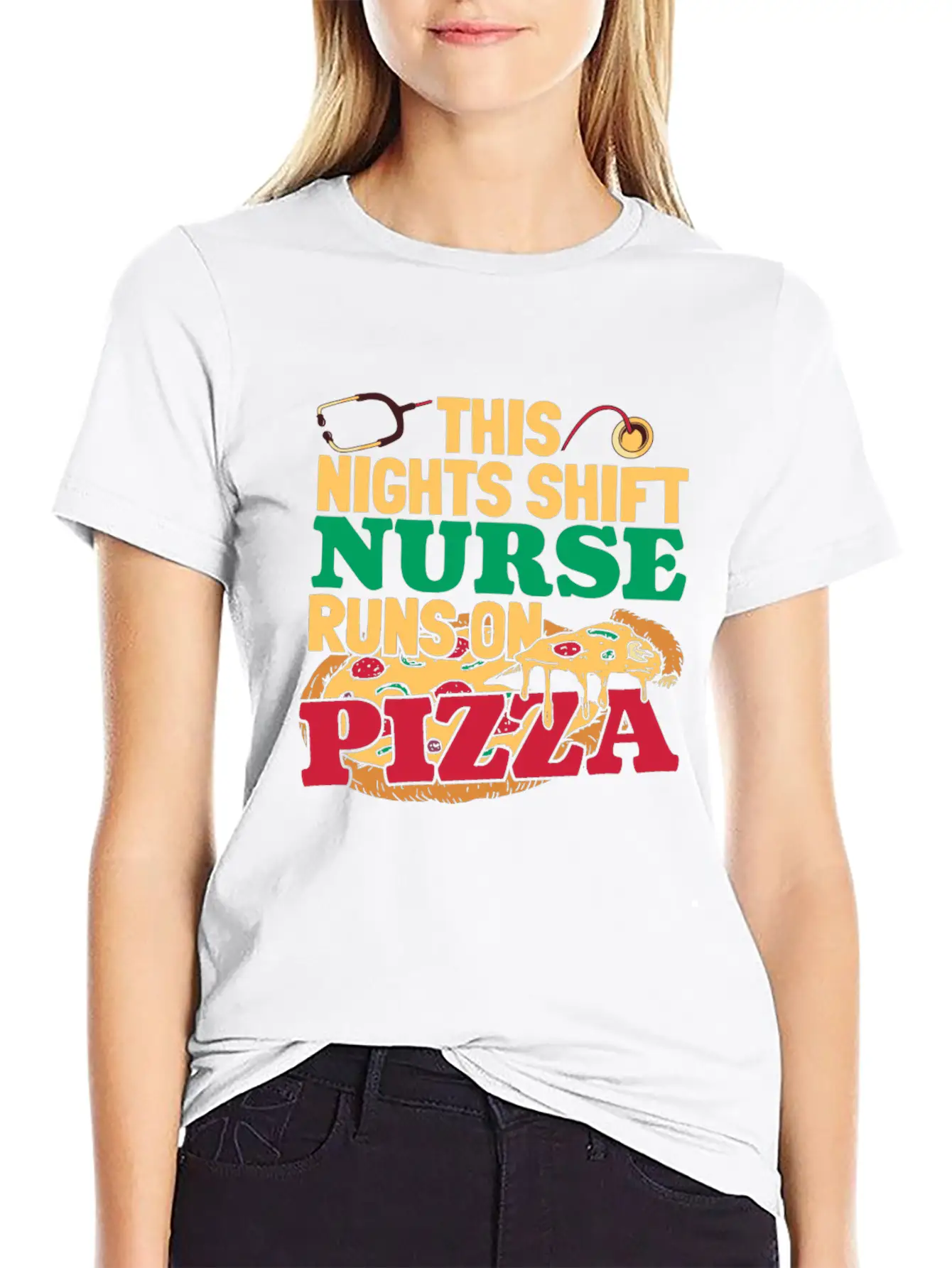 Nurse Nursing Pizza Soft Cotton Short Sleeve Tee – Unisex Wardrobe Staple