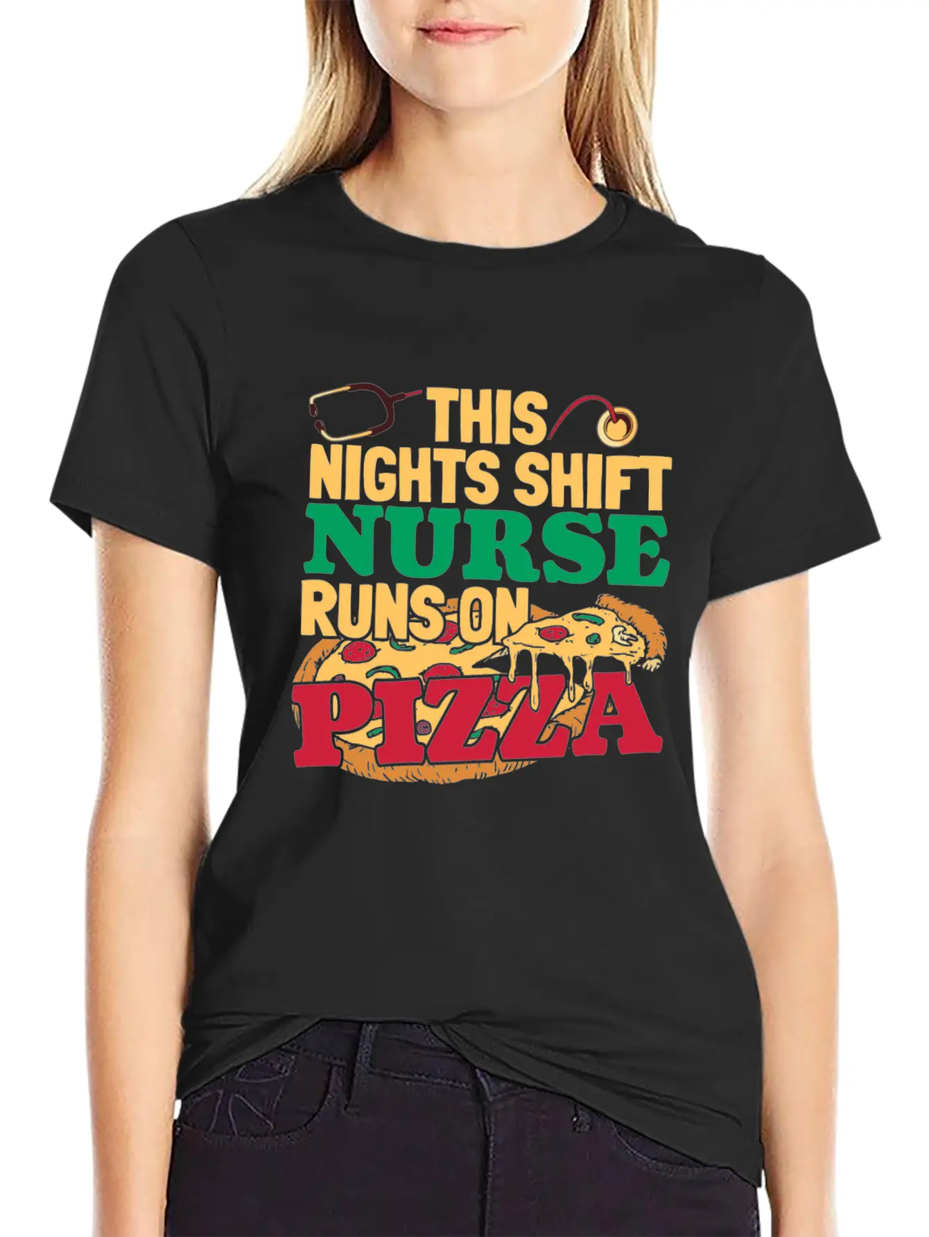 Nurse Nursing Pizza Soft Cotton Short Sleeve Tee – Unisex Wardrobe Staple