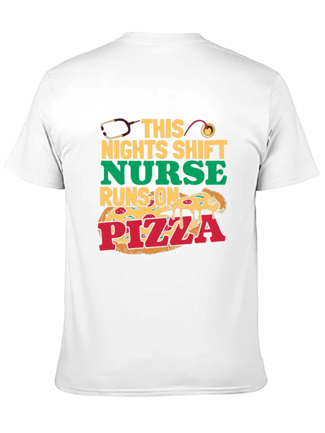 Nurse Nursing Pizza Soft Cotton Short Sleeve Tee – Unisex Wardrobe Staple