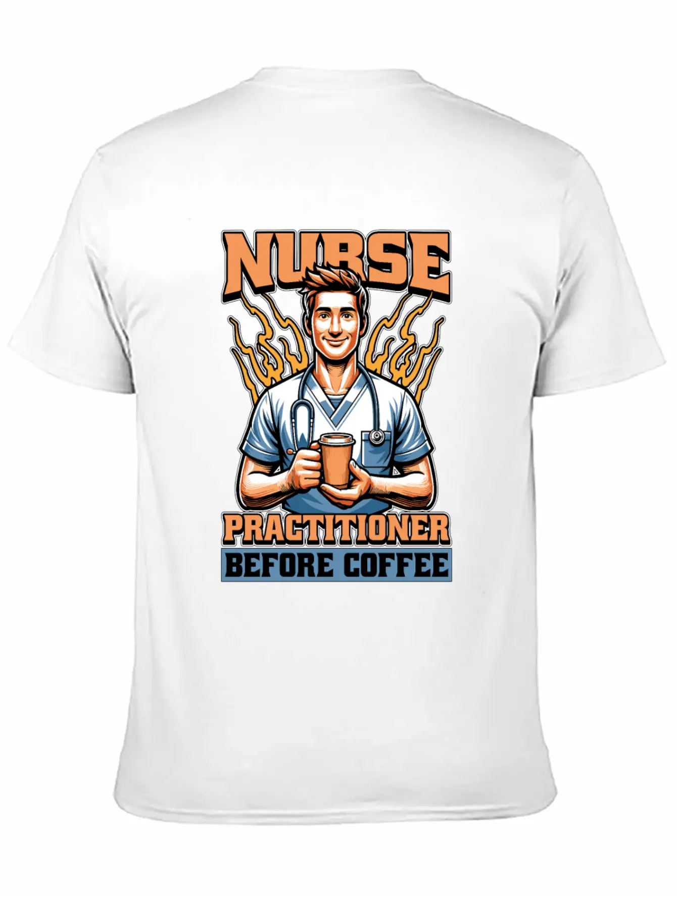 Nurse Practitioner Before Healthcare Coffee Lover Unisex Casual T-Shirt – Clean Design For Daily Comfort