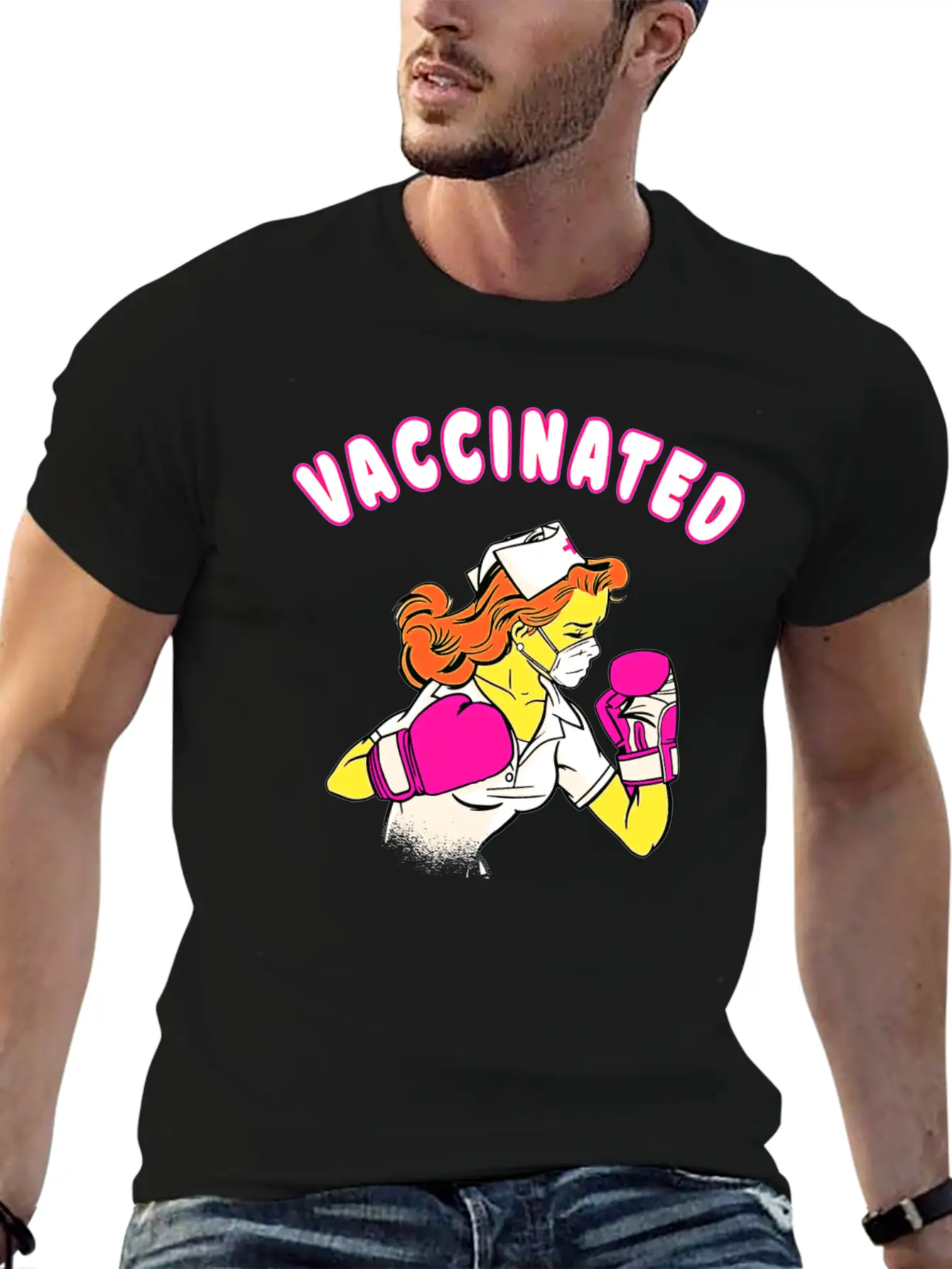 Nurse Vaccination Vaccinated Comfortable Minimalist Graphic Tee – Summer Style Essential
