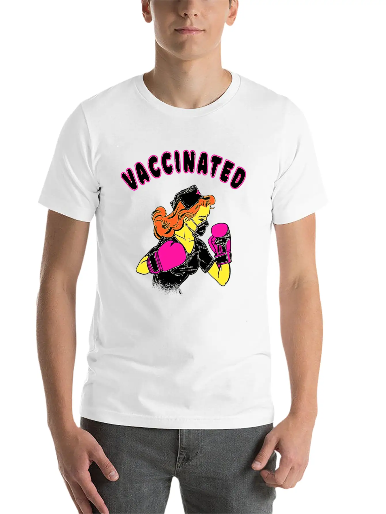 Nurse Vaccination Vaccinated Comfortable Minimalist Graphic Tee – Summer Style Essential