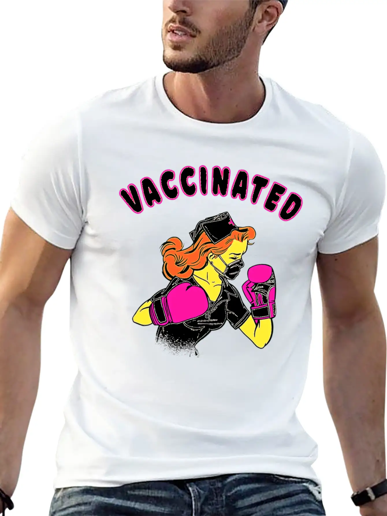 Nurse Vaccination Vaccinated Comfortable Minimalist Graphic Tee – Summer Style Essential